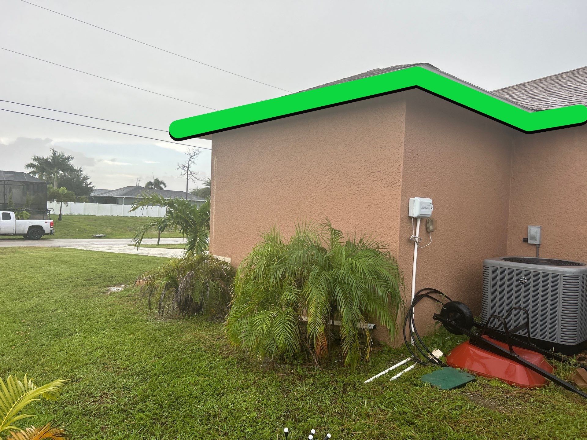 Linen seamless gutters and downspouts installation in Sarasota, FL by Gutter Professors