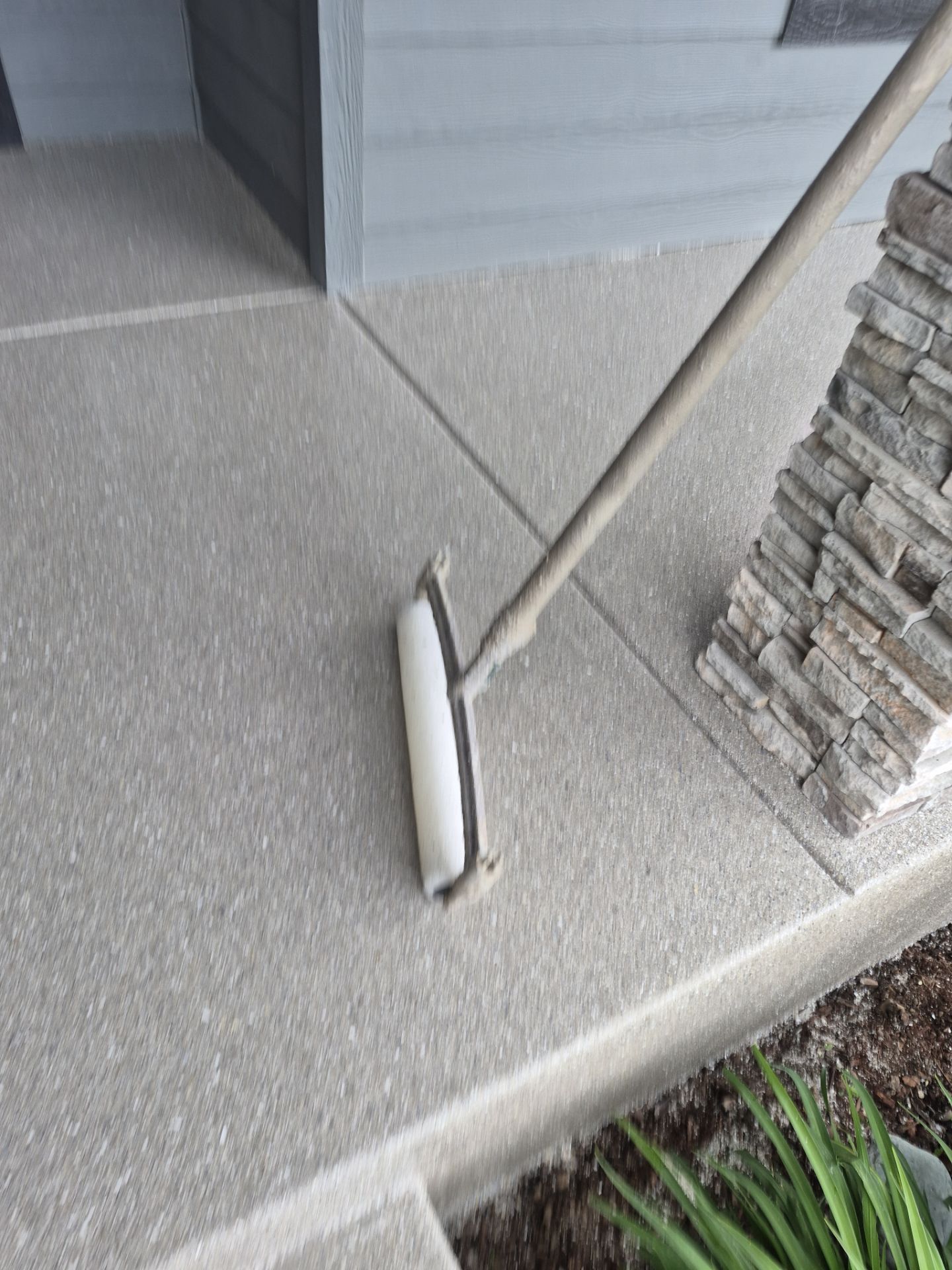 Travertine Hybrid Concrete Coating for Hayden Front Entrance by Croc Coatings, LLC