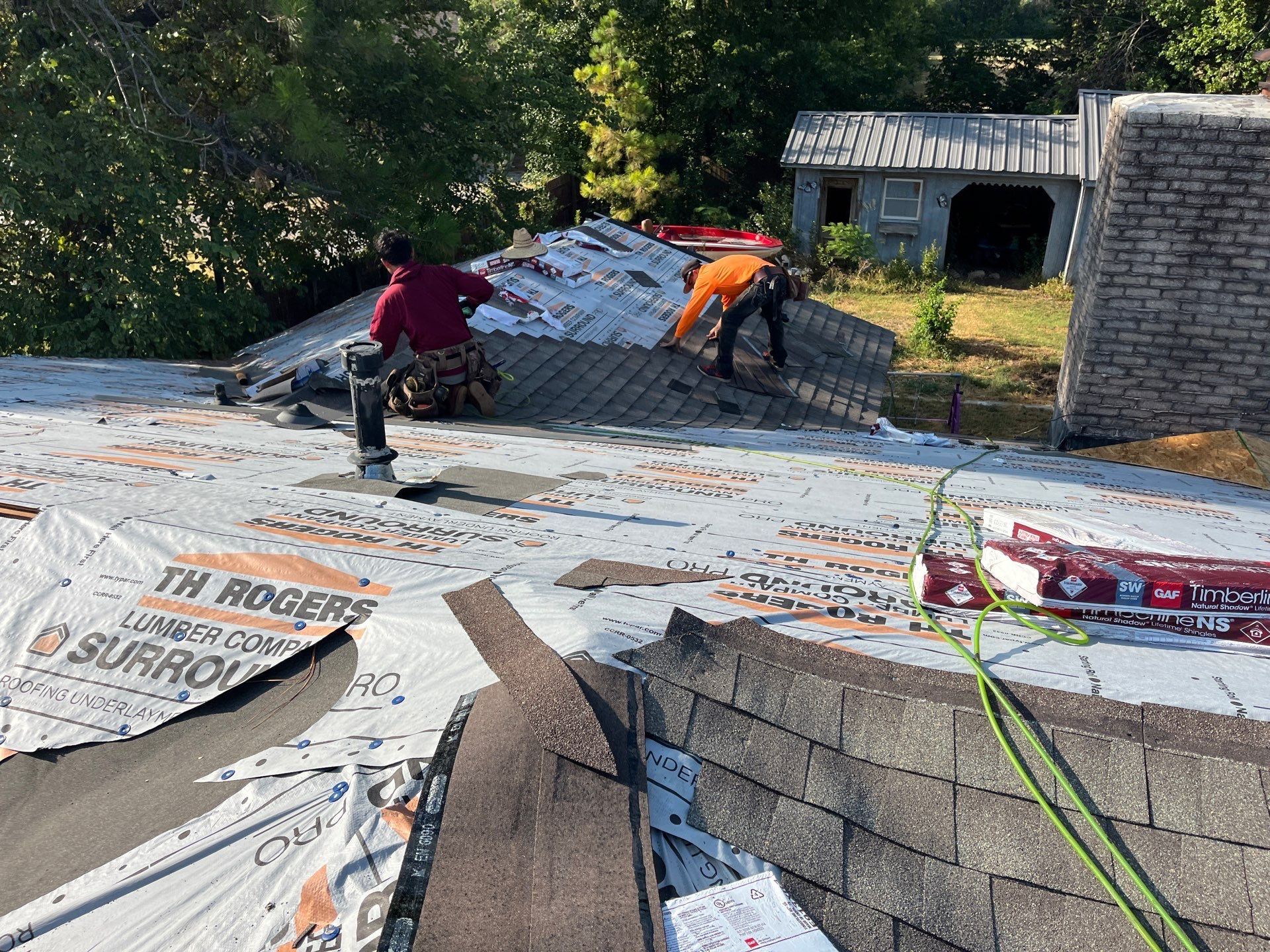 GAF Timberline Architectural Shingle Roof Replacement in Wynnewood by BANA Roofing and Solar Supply