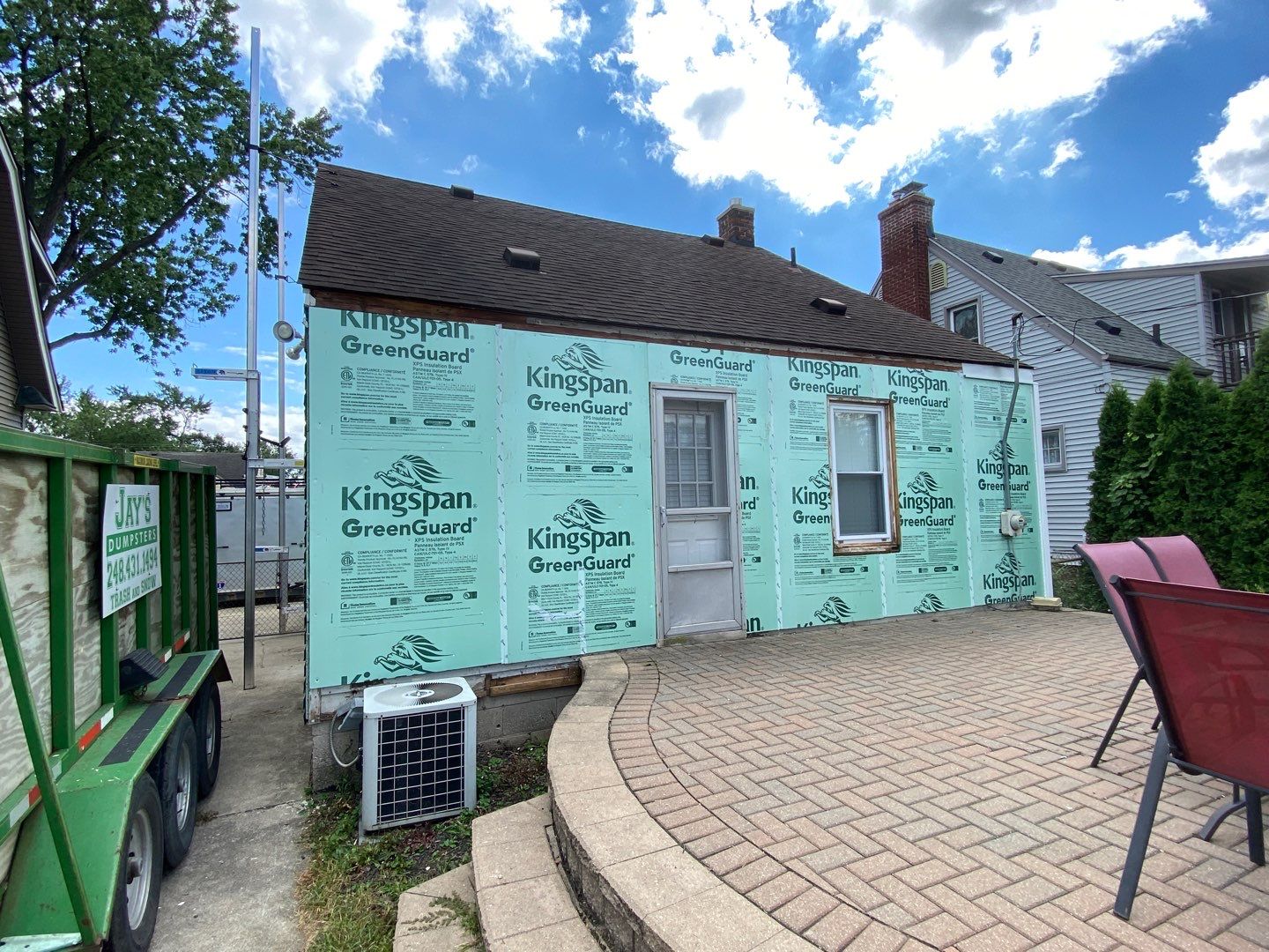 Siding Replacement using CertainTeed Restoration Classic D5 Forest Green by 180 Contractors