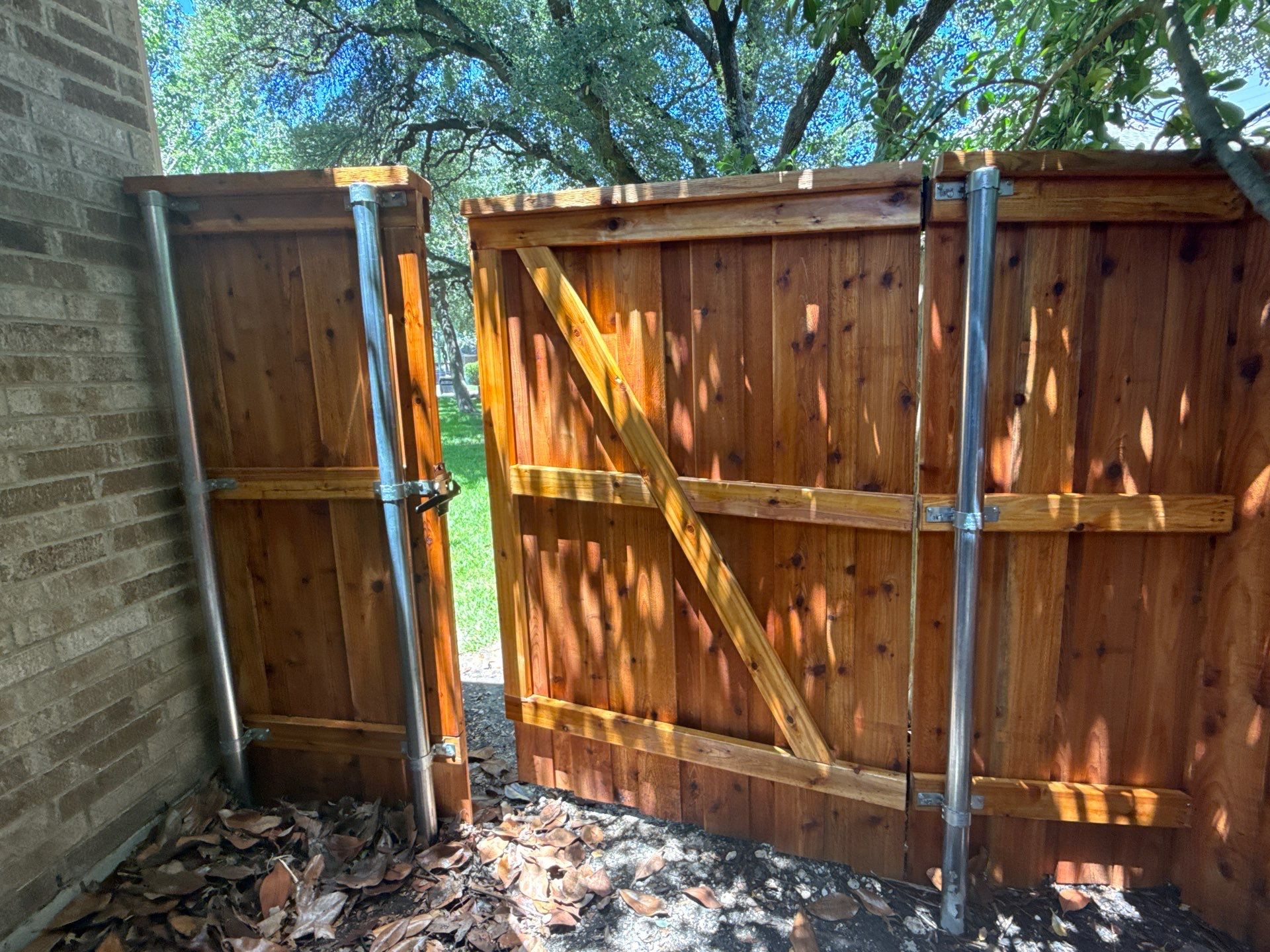 Cedar Privacy Fence Stain in Round Rock by Rhino Home Care