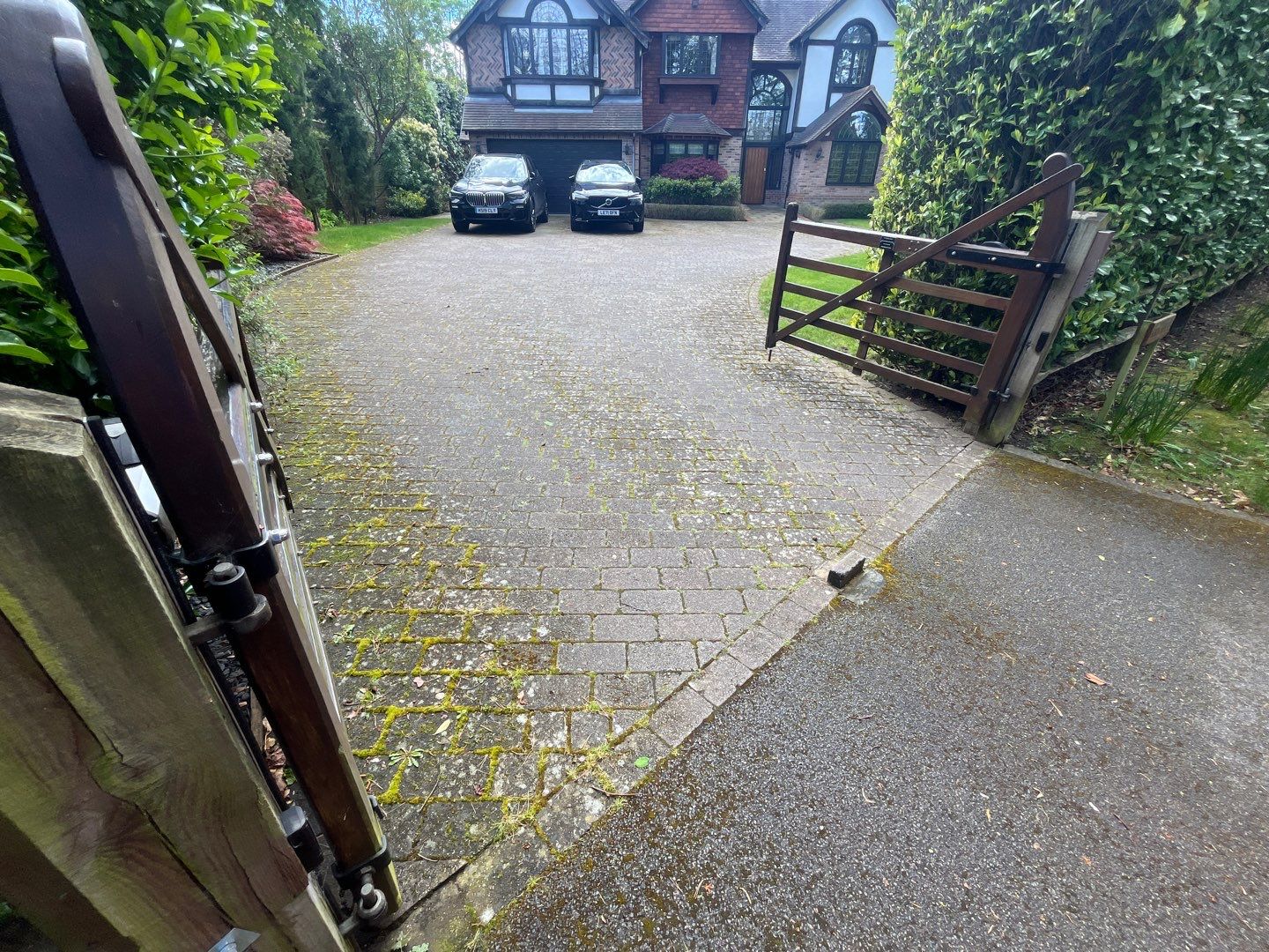Driveway And Patio Clean using honda 21 ltr/min by Ges Exterior Cleaning ltd