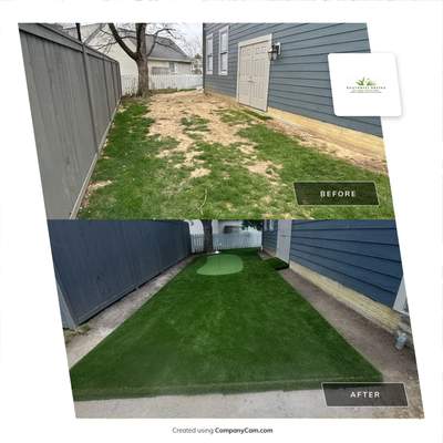 Custom Synthetic Lawn and Putting Green Installation in Upper Arlington