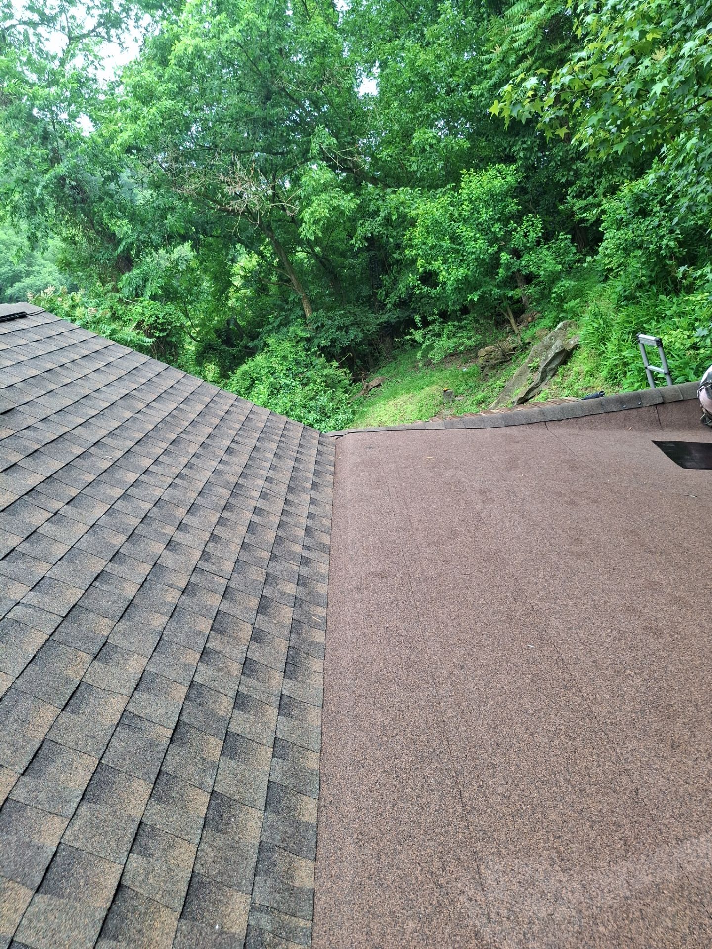 Residential Roofing Installation using GAF Timberline HDZ Barkwood by Rainstoppers Roofing