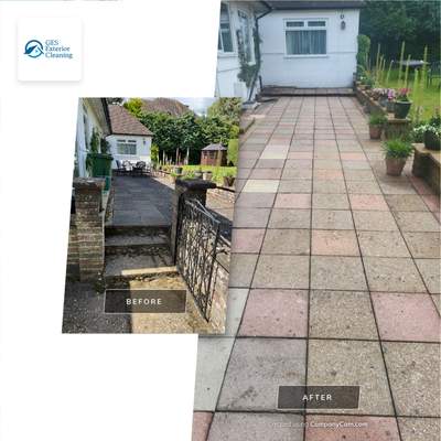 Patio Clean using honda 21 ltr/min