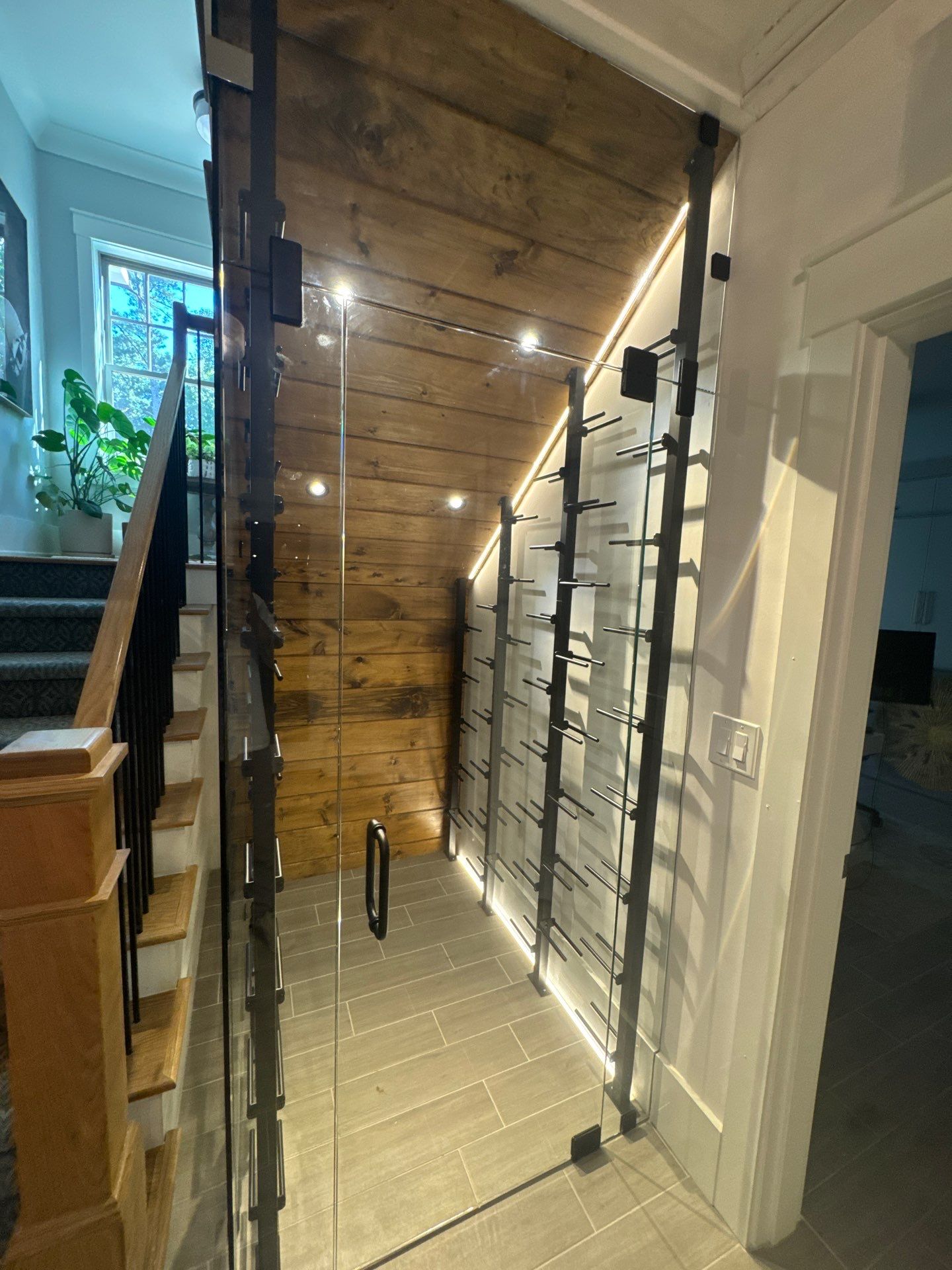 Modern Marietta Interior Renovation with Custom Built-ins and Wine Cellar by Swift Home Renovations