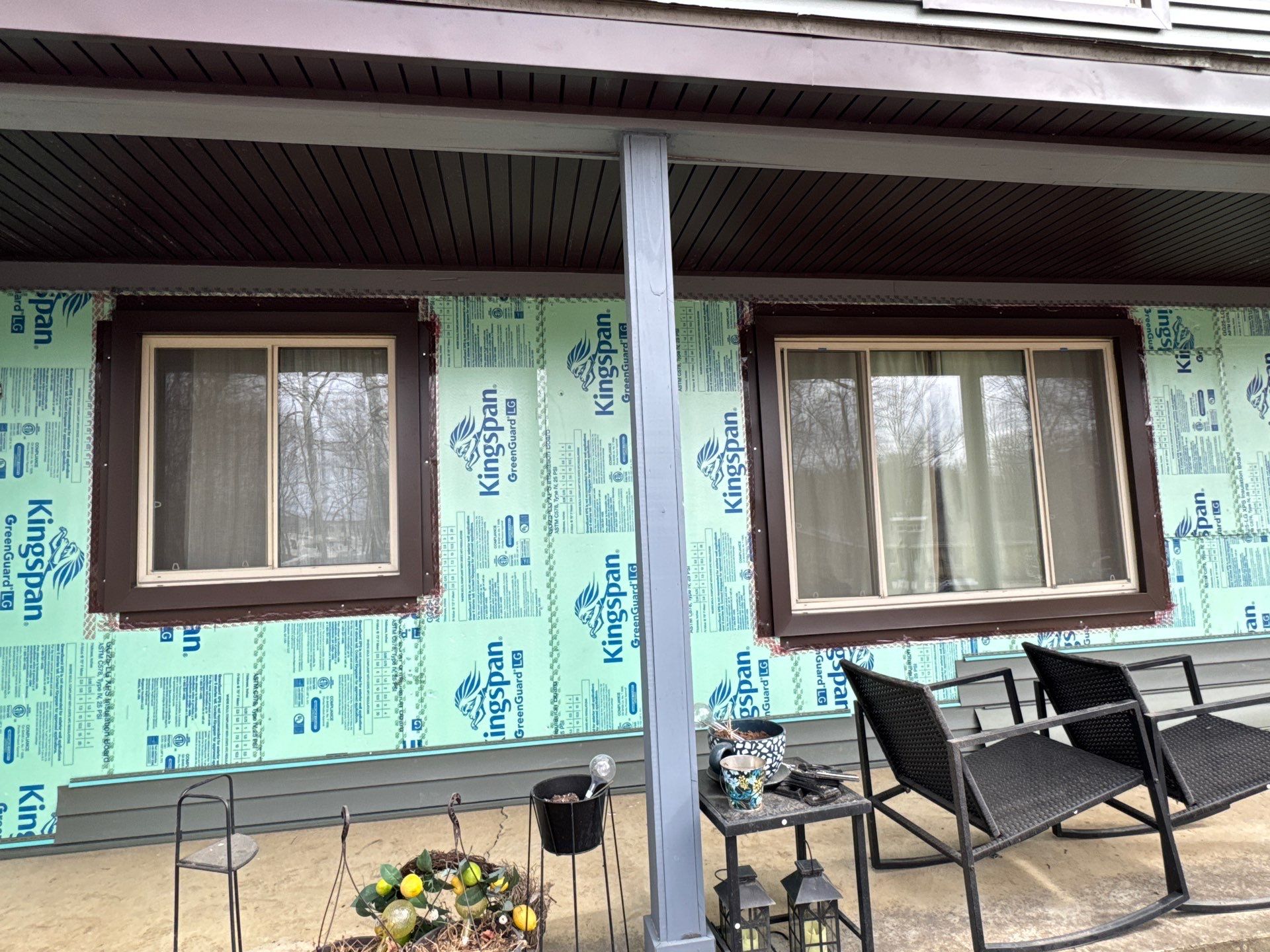 Siding Replacement using Alside Charter Oak D4.5" Deep Moss by 180 Contractors