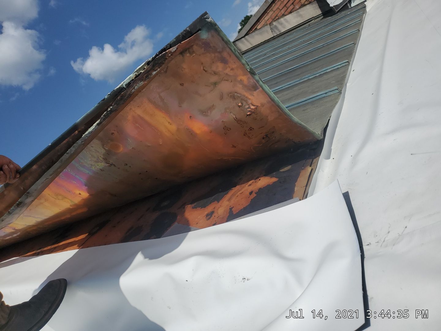 Commercial Roofing Installation using 50 mil PVC by Hostetler Roofing