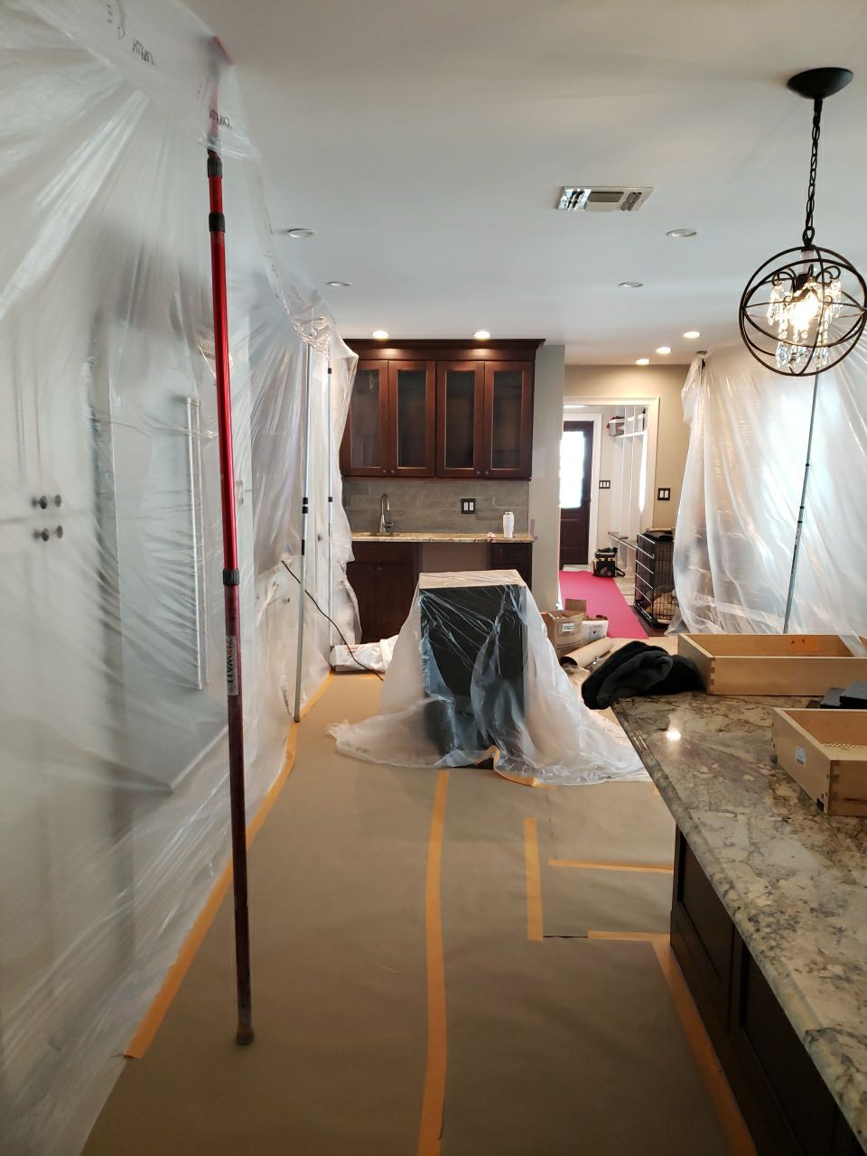 Kitchen Cabinets Refinished in Kendall Charcoal HC-166  by Spectrum Painting, LLC