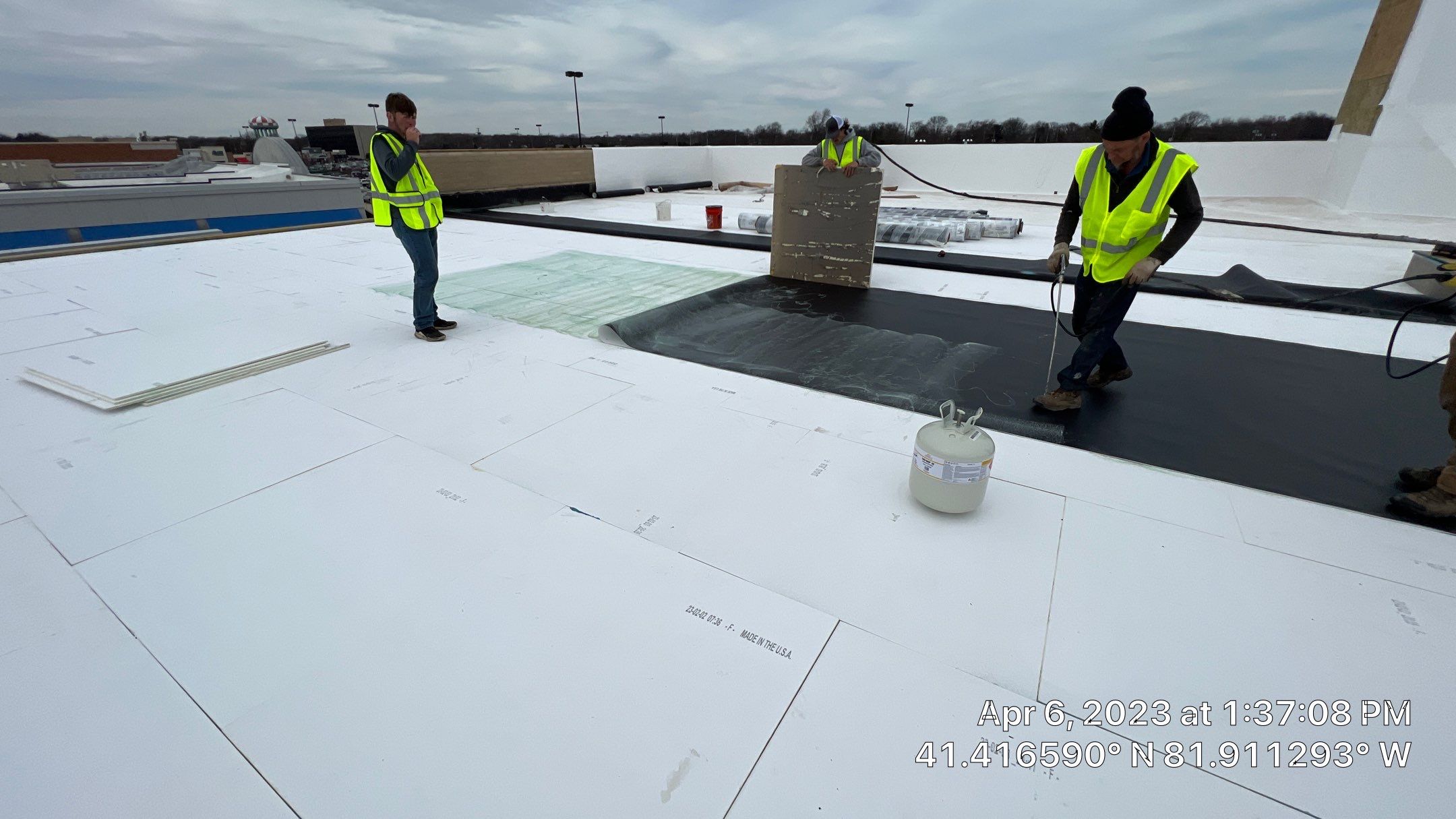 North Olmsted Ohio TPO Roof Install by Gold Star Roofing LLC 