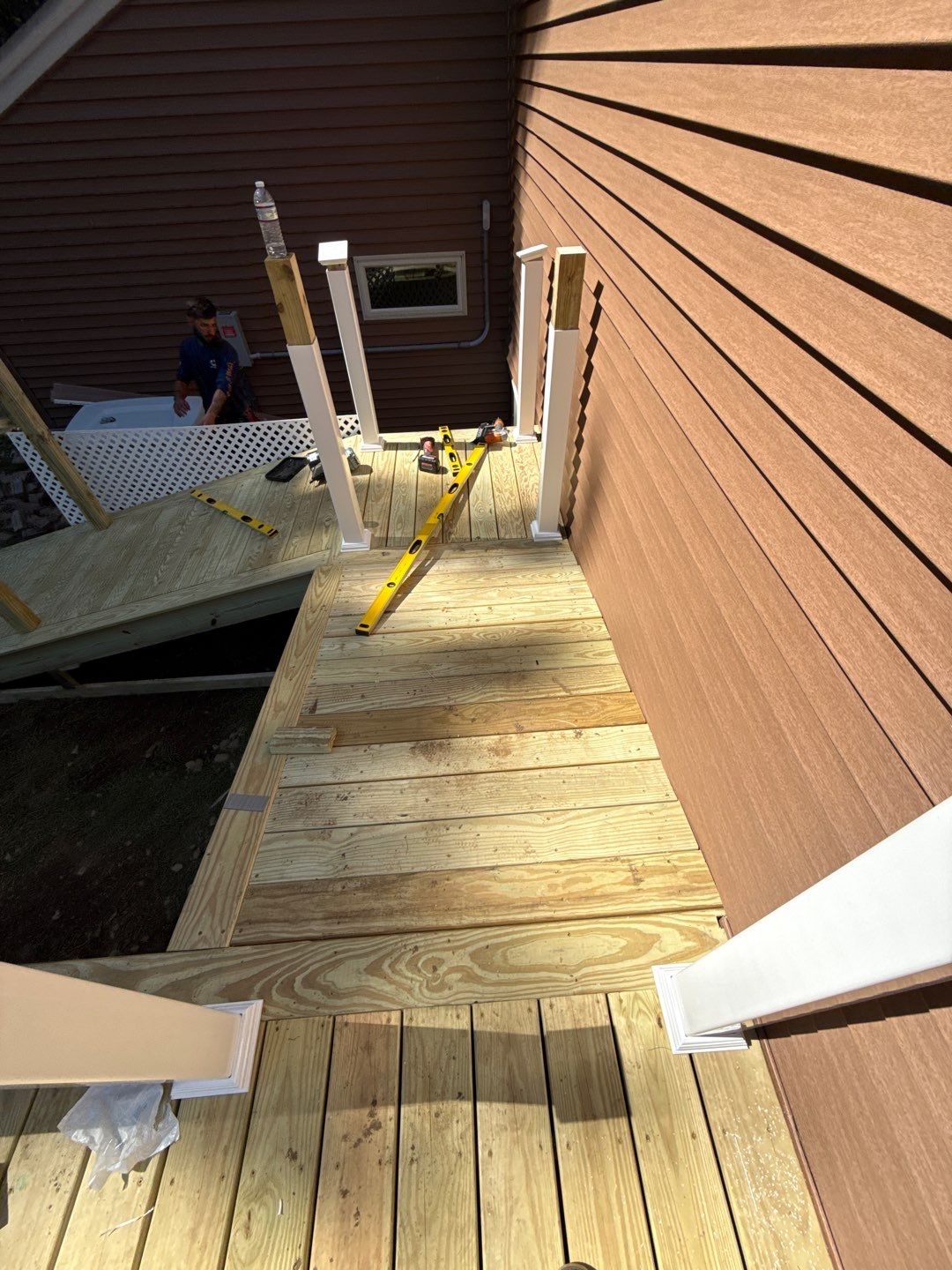 Custom Pressure-Treated Deck and Accessible Ramp Installation in York by Sensible Home Solutions