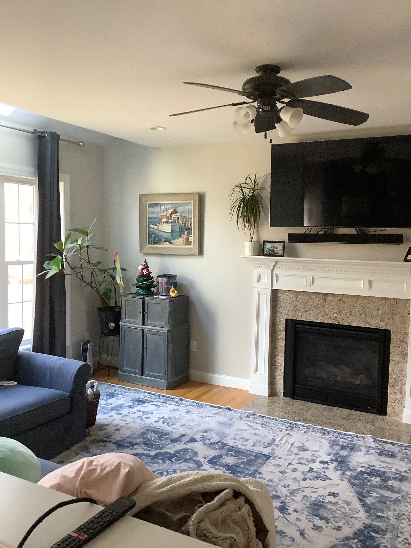 Custom Built-In Cabinetry with Bookshelves by Dennis Moffitt Painting