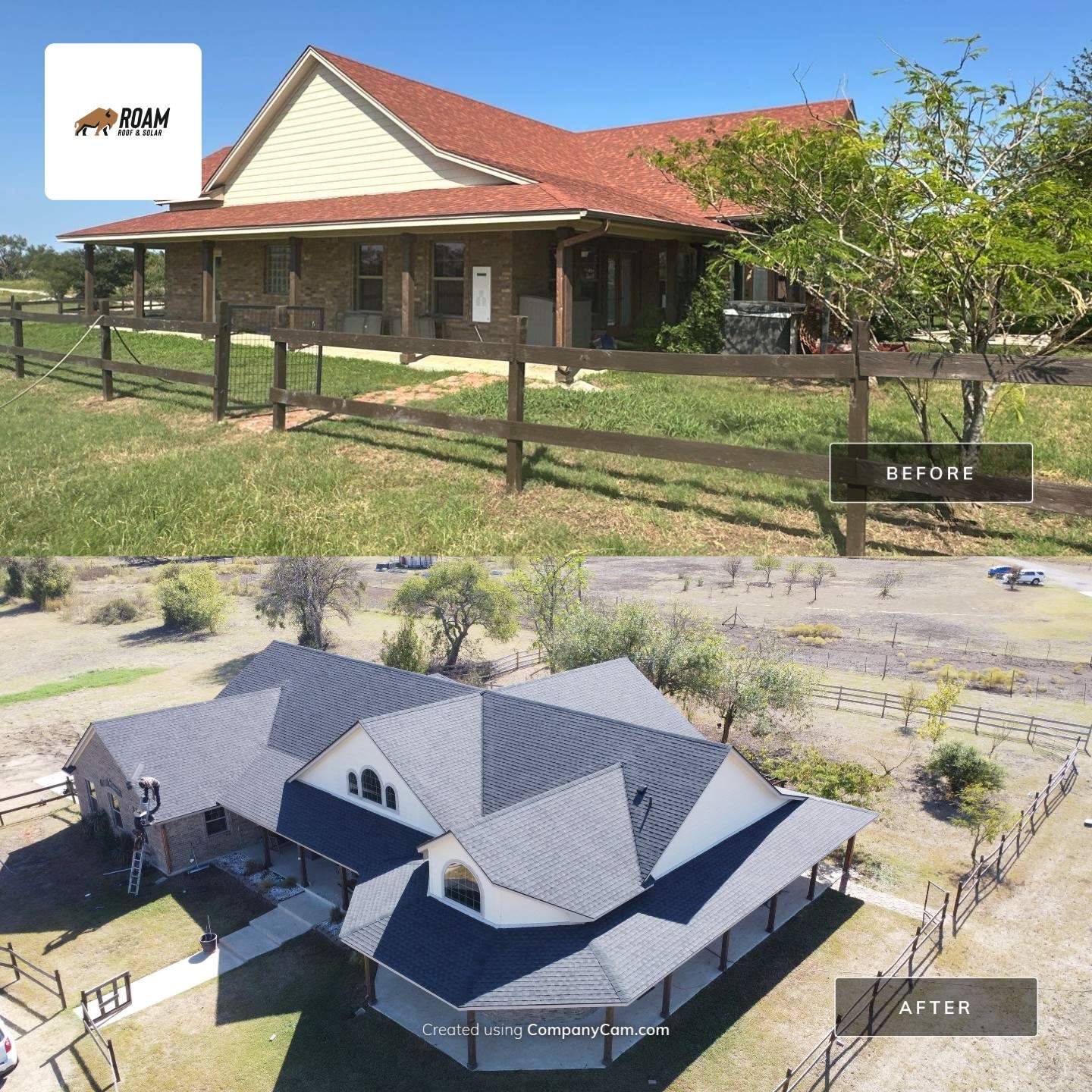 Roof Replacement in Temple by ROAM Roof & Solar