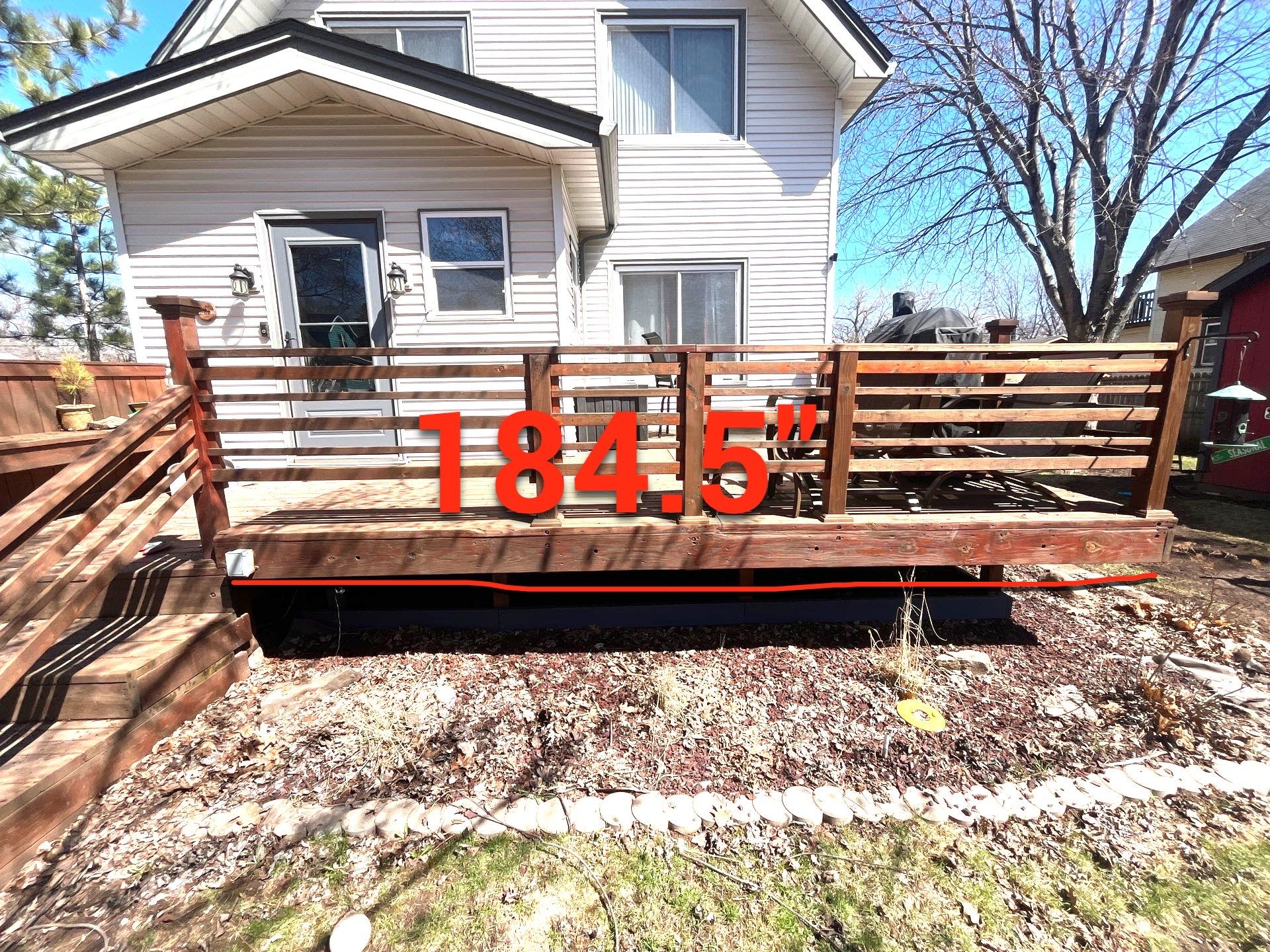 Brown Treated Deck by Anchor North Property Services