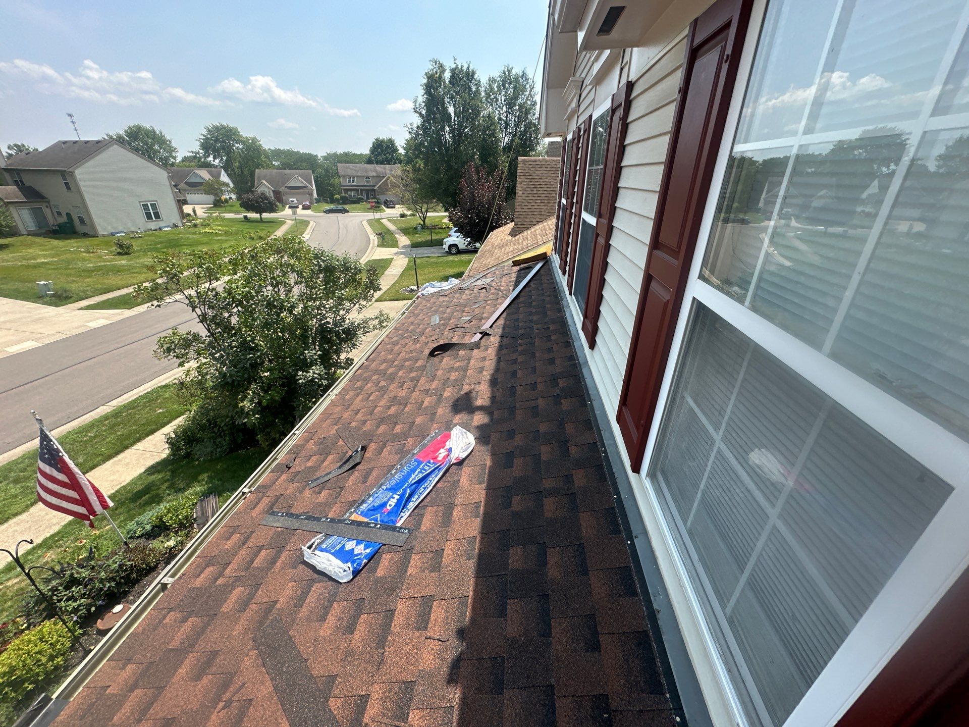 Residential Roofing Installation using Timberline HDZ Shingles - Hickory by RoofX 