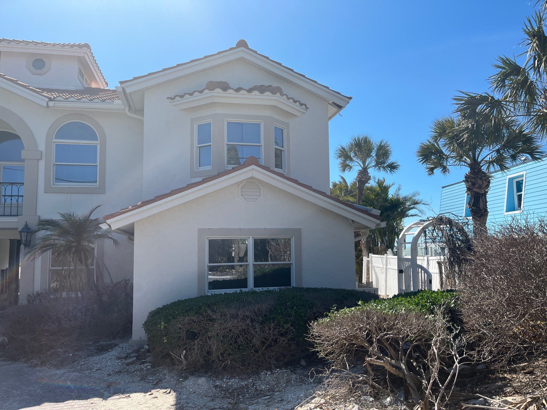 White Soffit and Fascia Upgrade in Nokomis FL by Gutter Professors