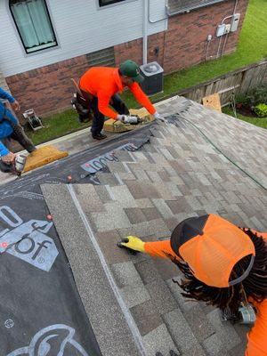 Residential Roofing Installation using Owen's Corning Duration (Lifetime) Shingles