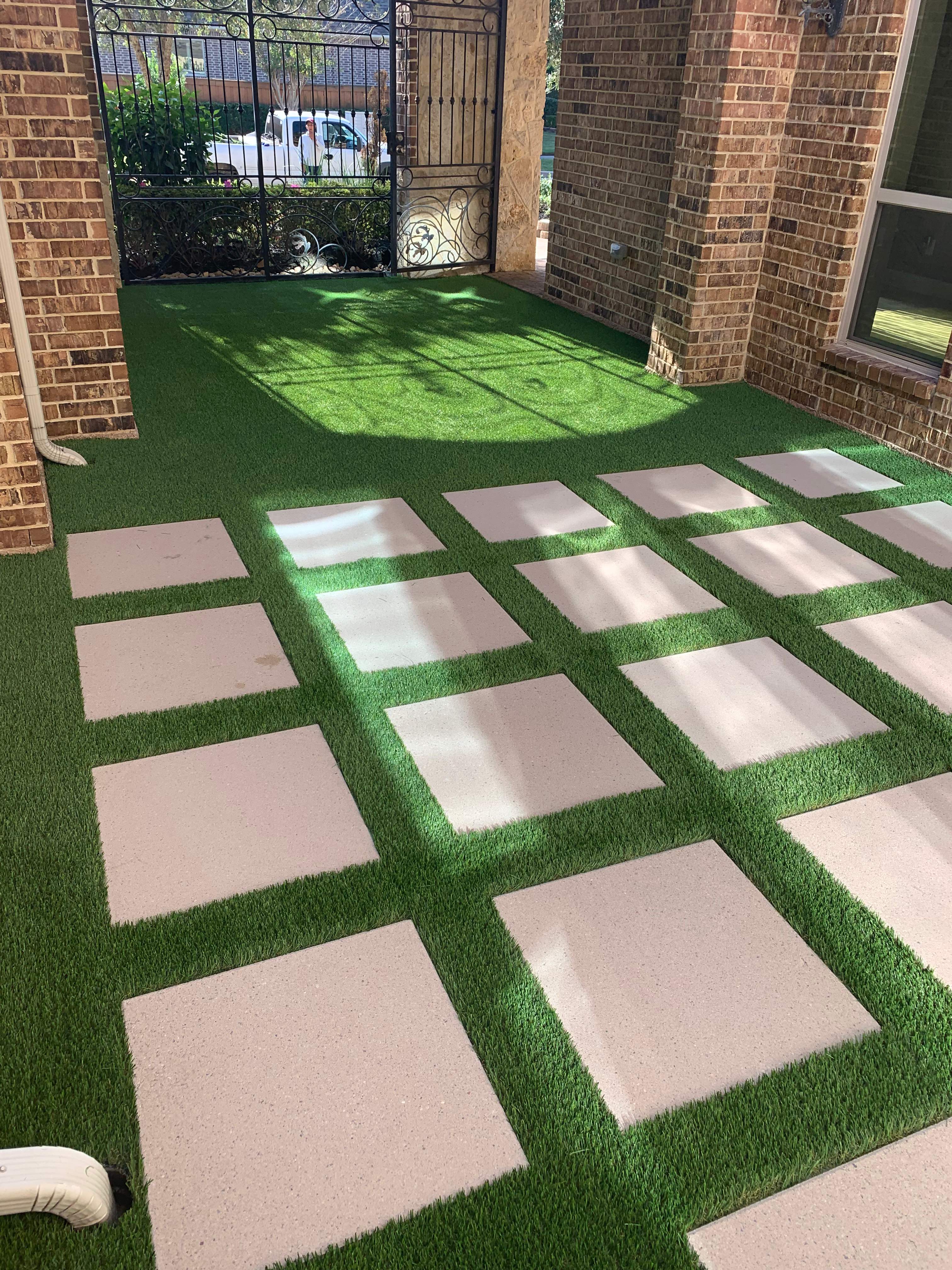 Ruby — Artificial Turf Upgrade & New Drainage System by Texas Urban Elements