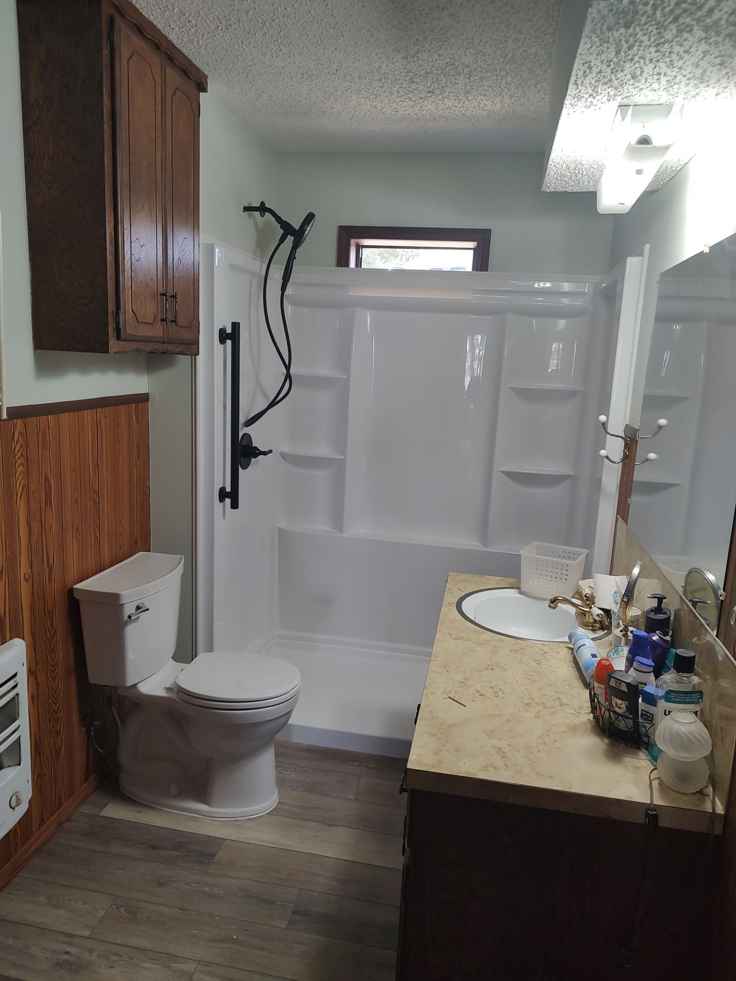 Pre Fabricated Shower using Dreamline Products by In & Out Construction & Remodeling, LLC