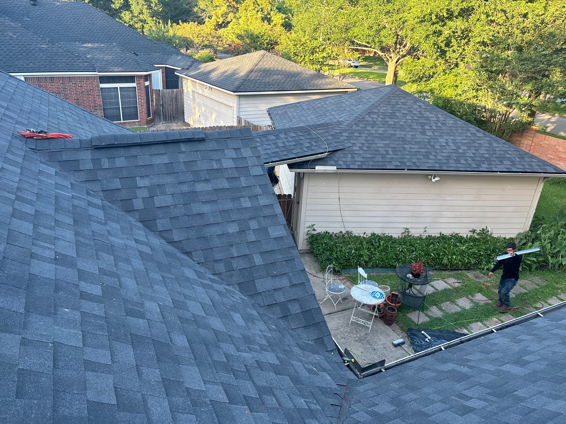 Residential Roofing Installation using Owen's Corning Duration (Lifetime) Shingles by Roof Repair Company
