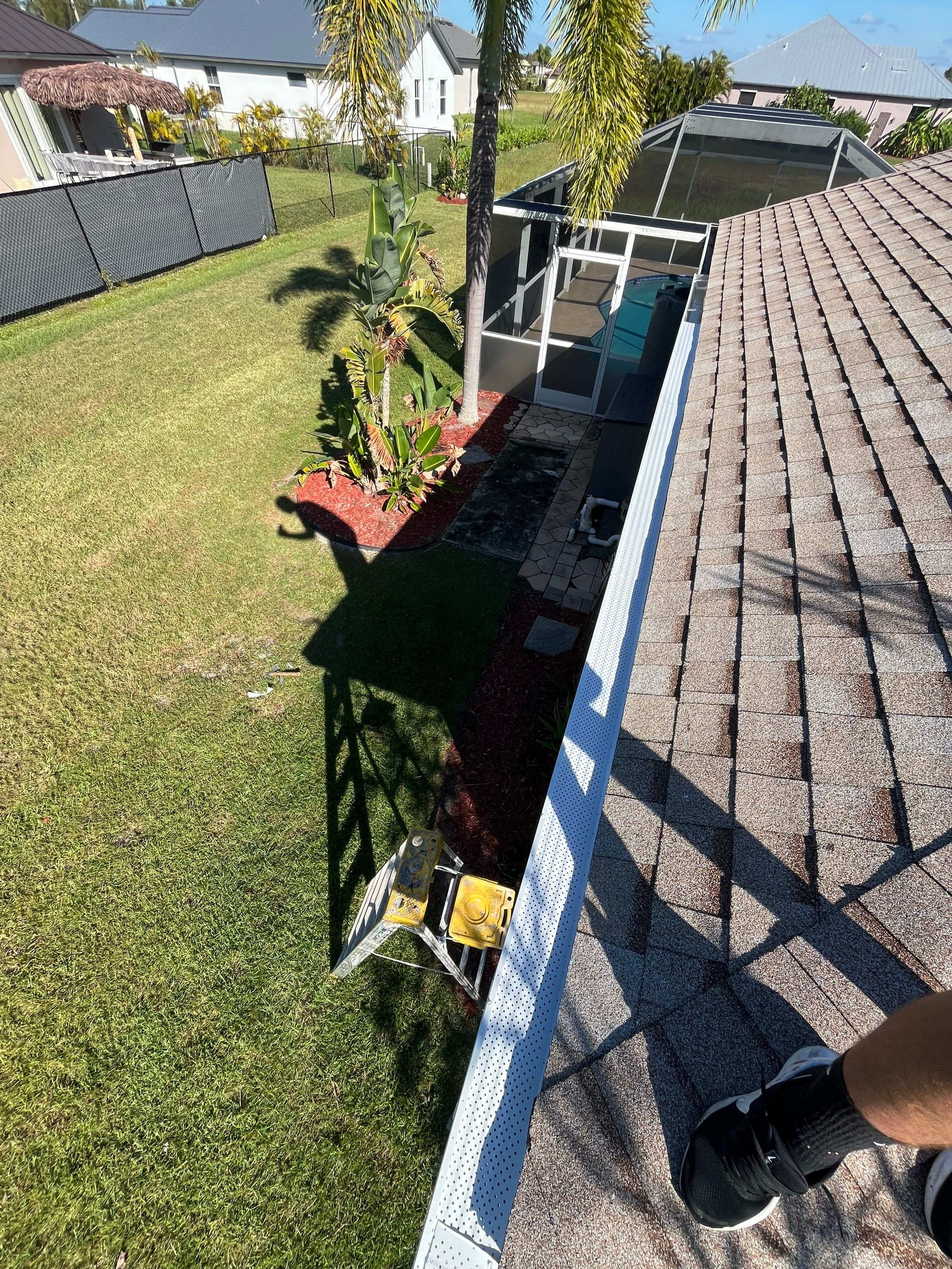 6 Inch Seamless Gutters using K-Style Seamless Gutters in Cape Coral FL by Gutter Professors