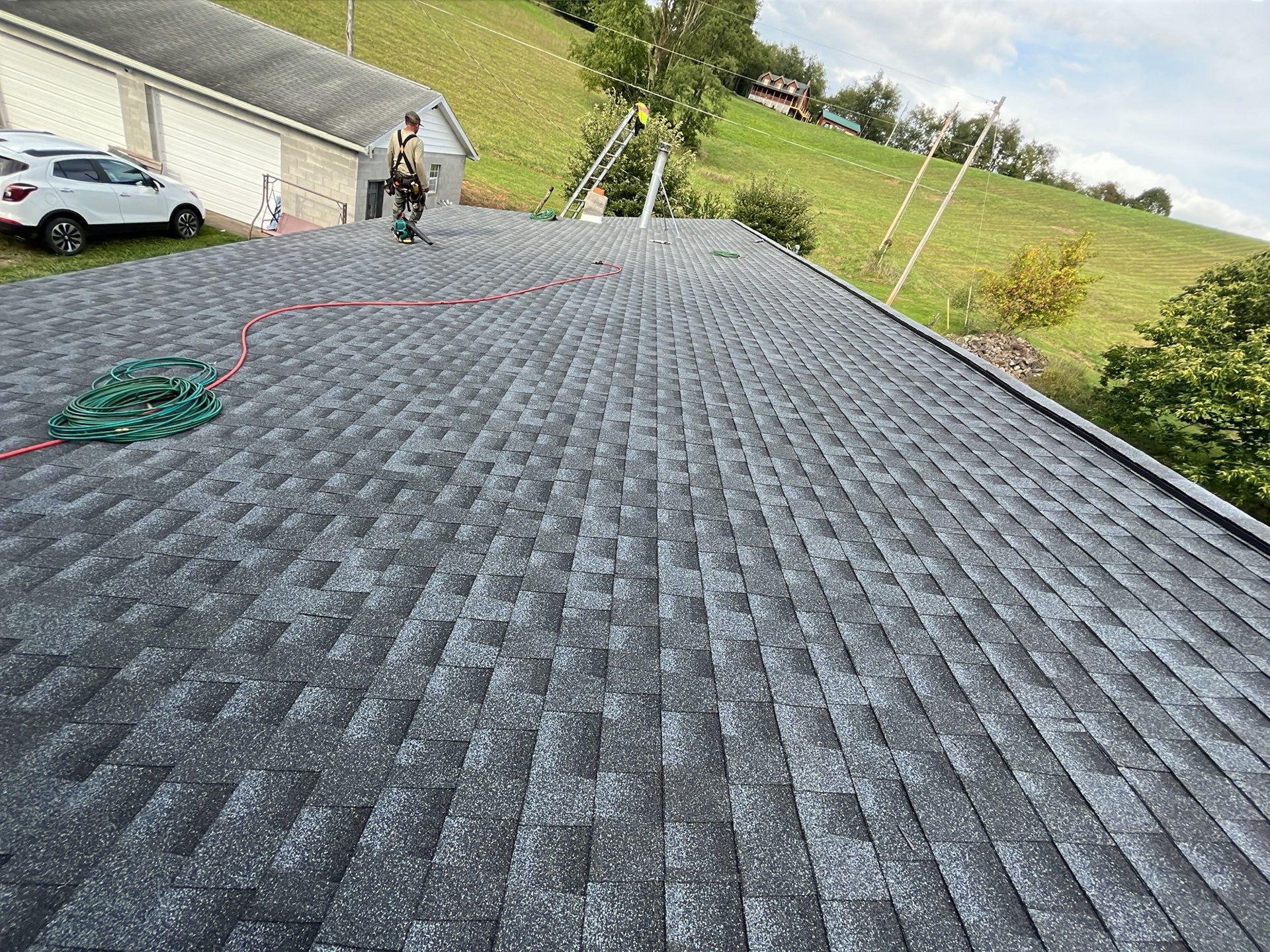 Residential Roofing Installation using GAF Timberline HDZ, Pewter Gray by Rainstoppers Roofing