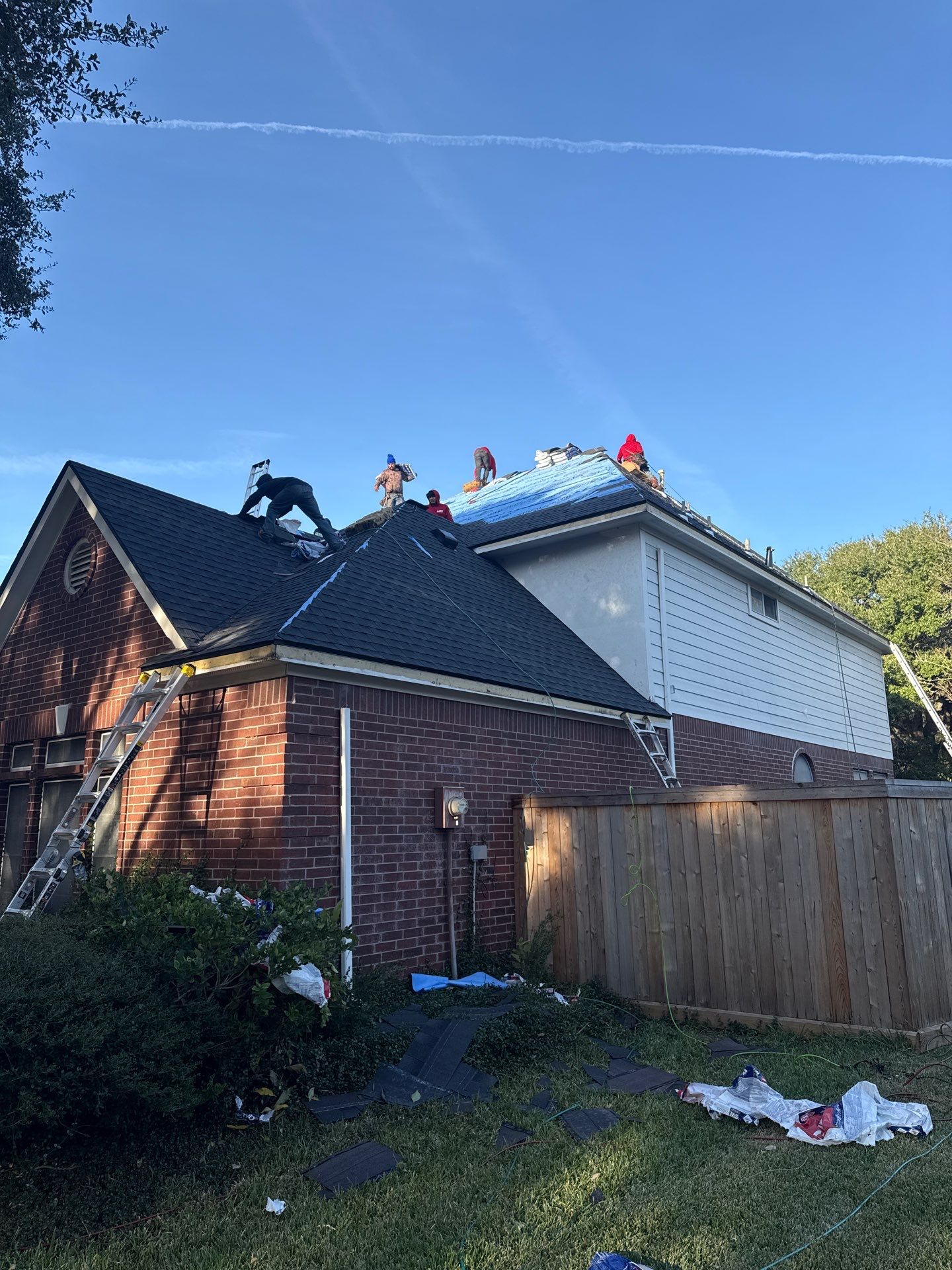 Residential Roof Replacement using GAF HDZ - Charcoal shingles by Elite Roofing LLC