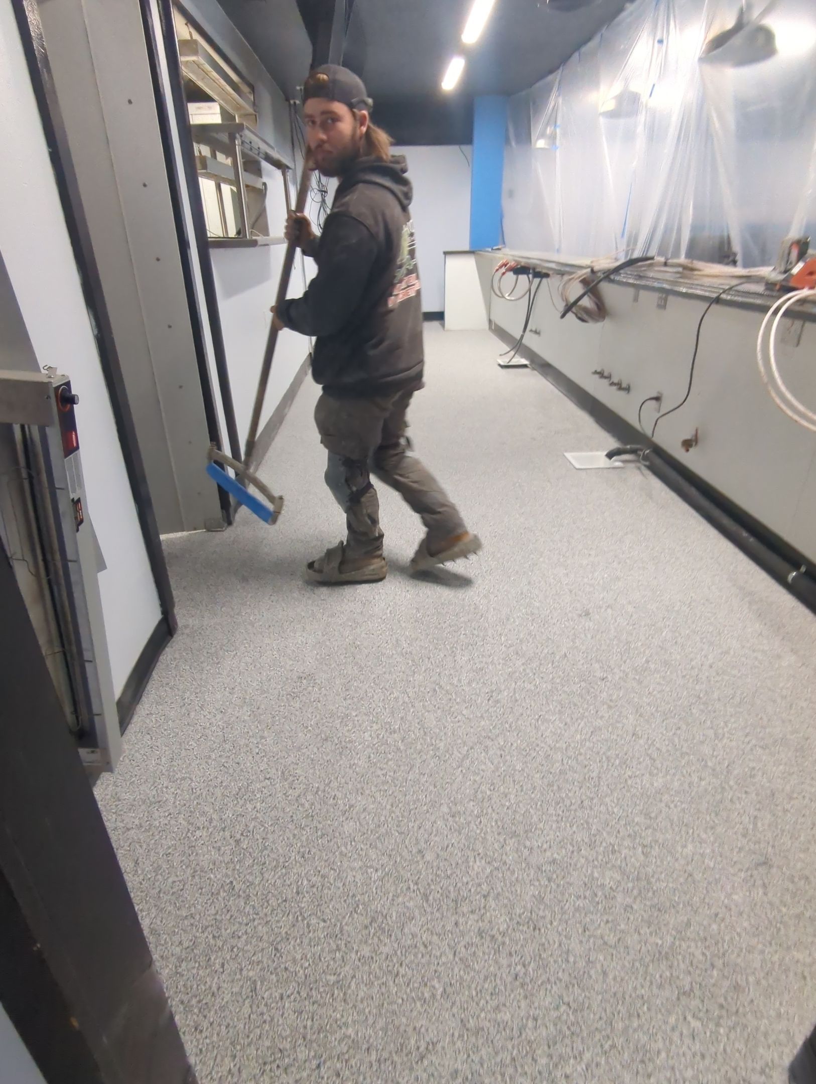 Commercial Kitchen Flooring using Slate Stone 1/8" by Croc Coatings, LLC