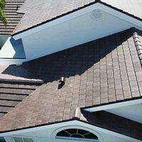 Westlake Saxony Slate 900 Tile Brown Sugar- Antique Black  by Total Roofing System The Metal Roof Experts