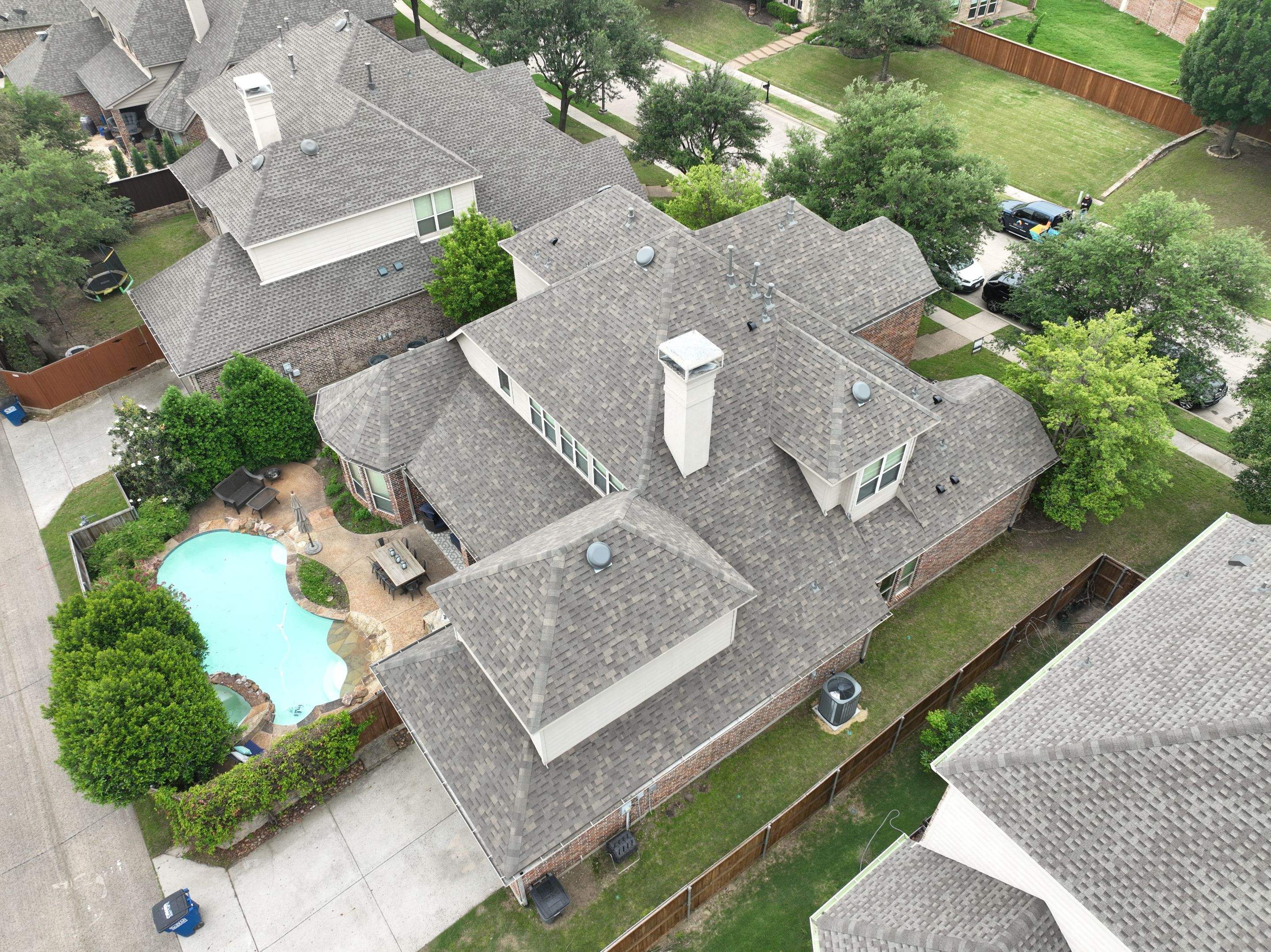 Residential Roofing Installation using Malarkey Highlander Weathered Wood Plus by OneSource Roofing and Restoration