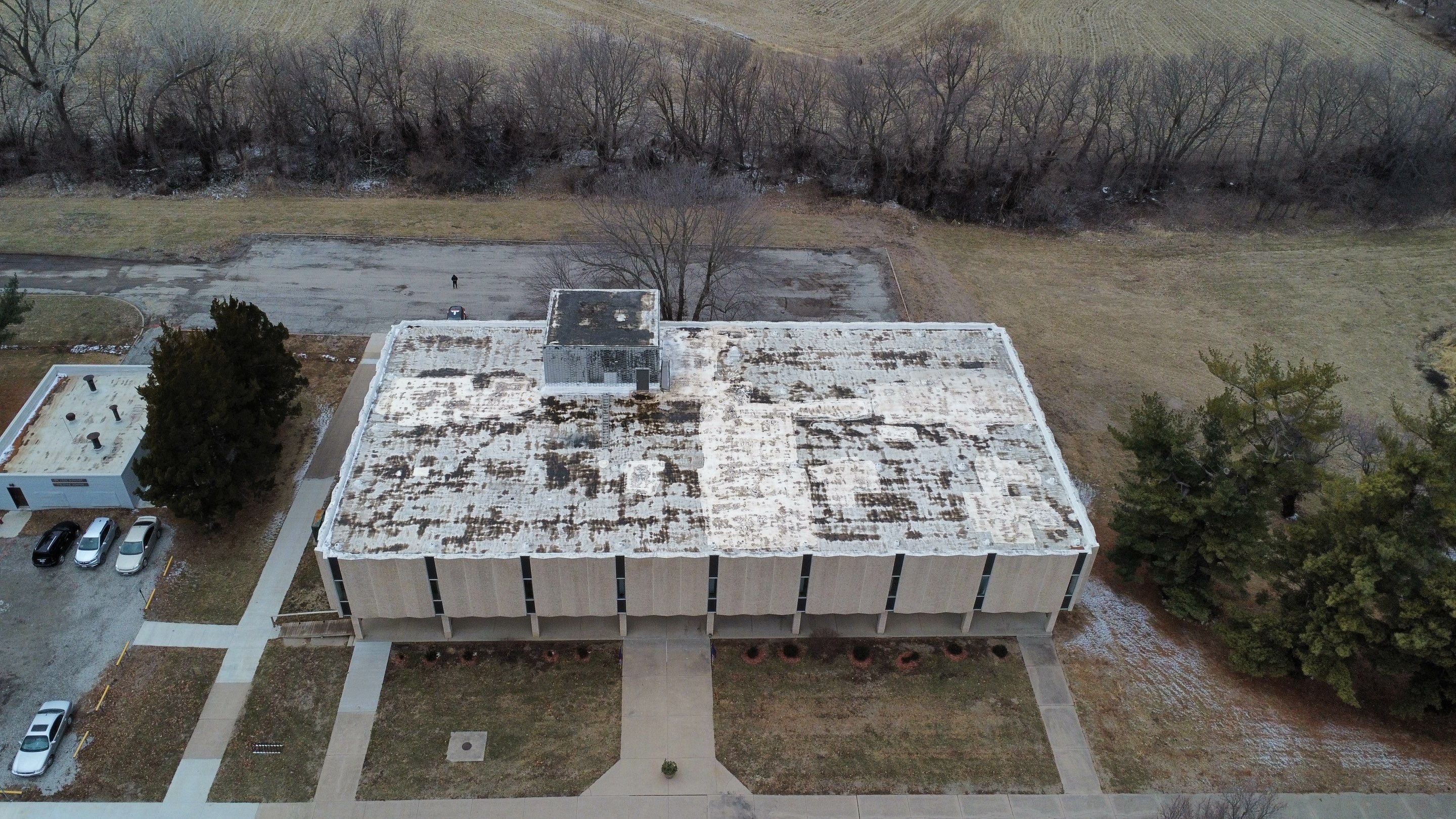 Commercial Flat Roof IB PVC Install  by Titan Commercial & Residential Roofing 