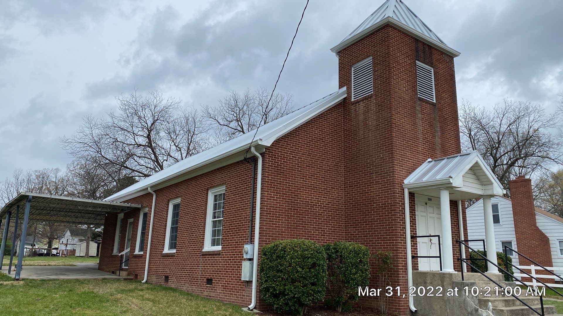 Primitive Baptist Church using Standing Seam Metal by Just In Time Roofing and Restoration