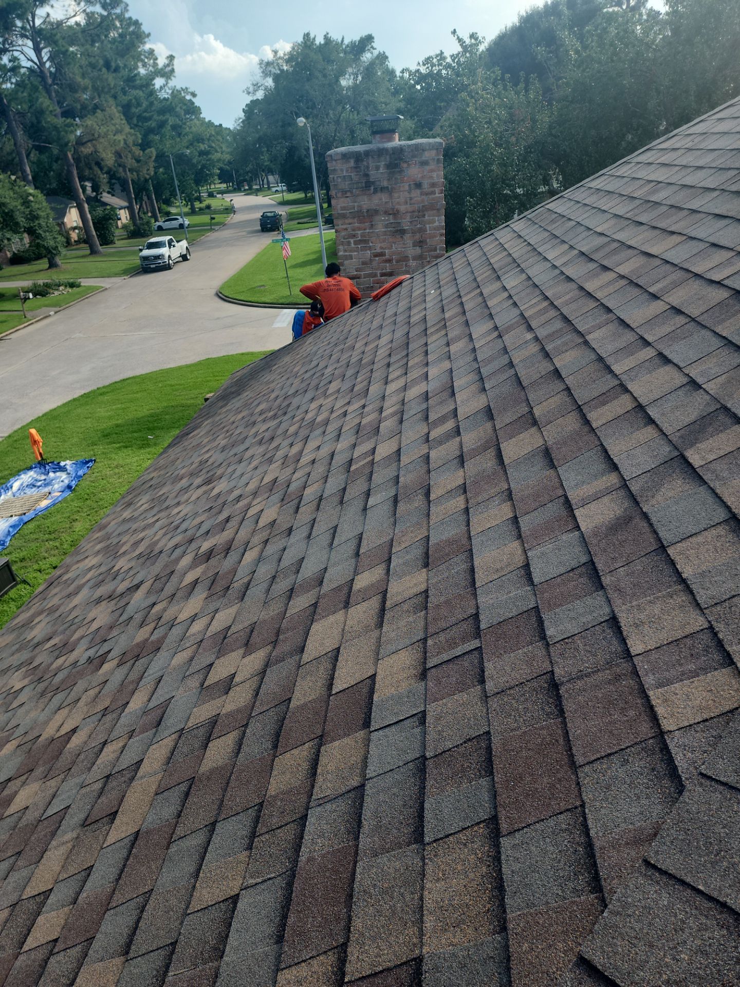Residential Roofing Installation using Owen's Corning Duration (Lifetime) Shingles by Roof Repair Company