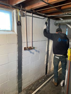 Bowing wall repair with Fortress Invisibeams