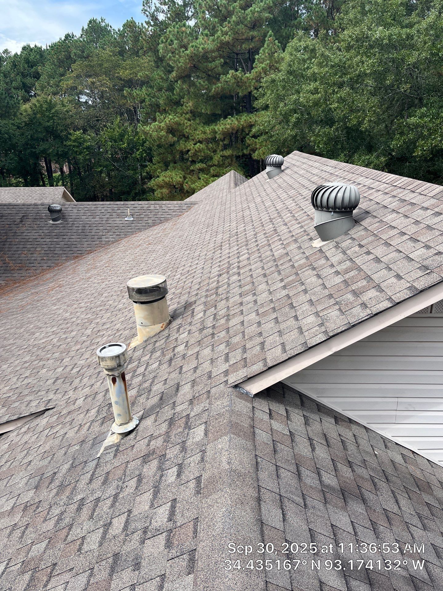 Full Residential Roof Replacement with GAF Timberline HDZ Shingles in Hot Springs by Temple Roofing and Exteriors
