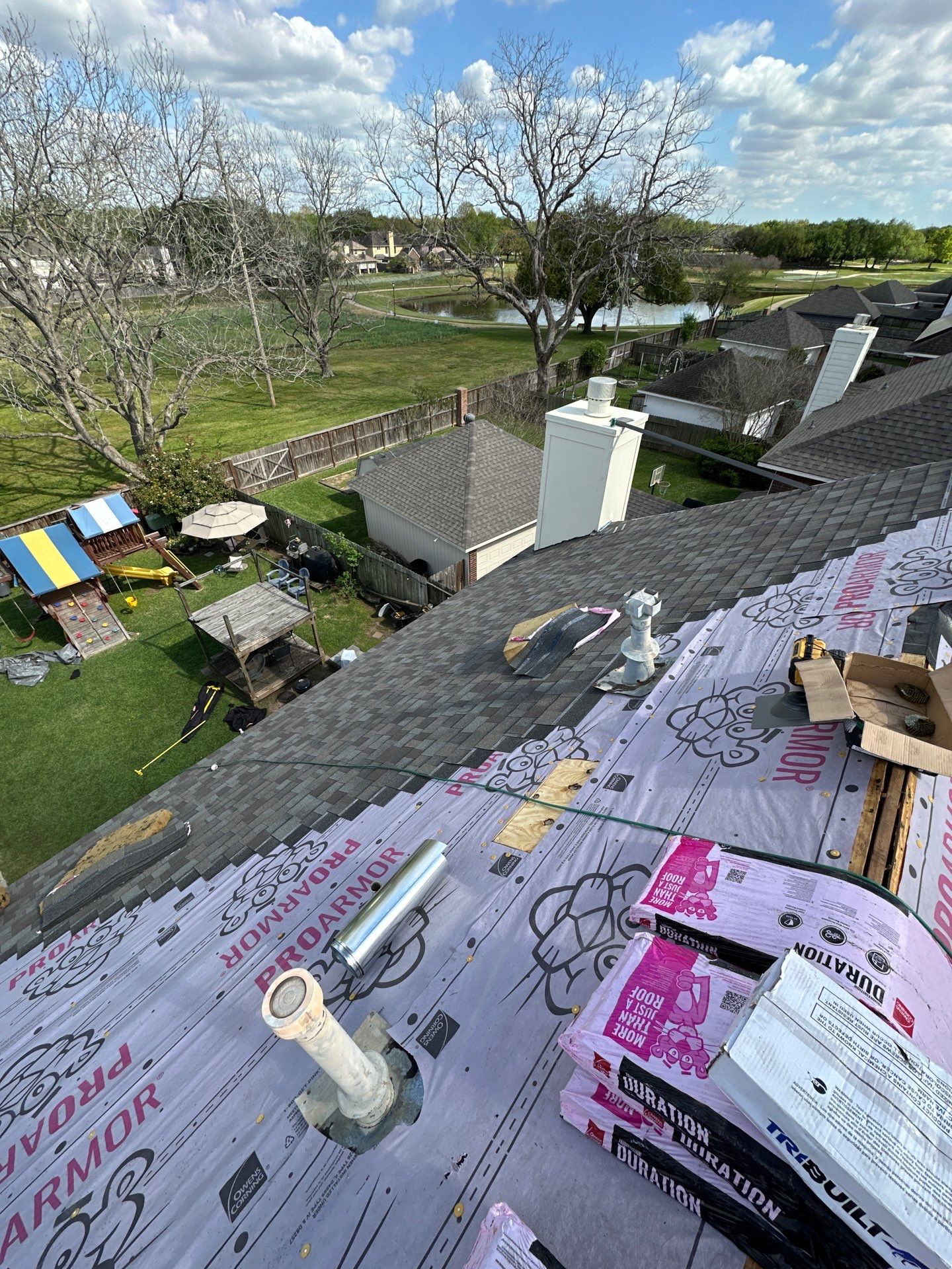Project in Sugar Land by Motion Roofing