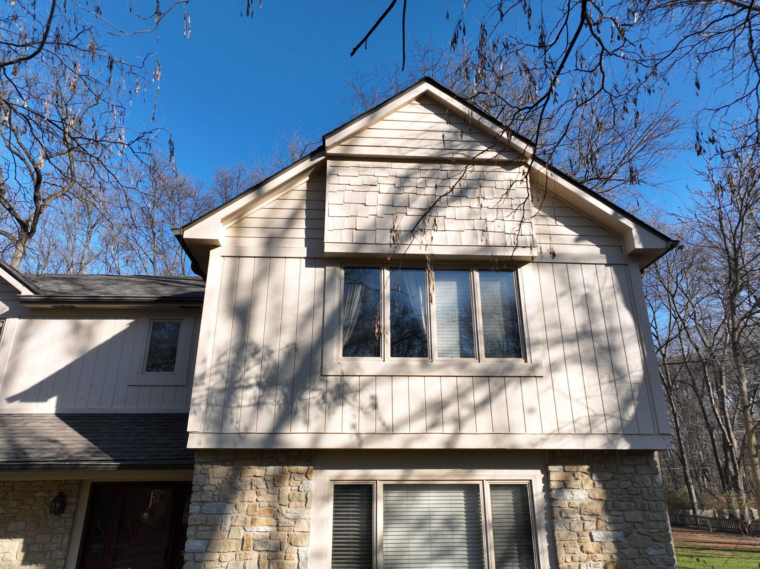 Seabreeze Roof Replacement, Exterior Siding and trim repairs and paint by 317 Roofing & Restorations