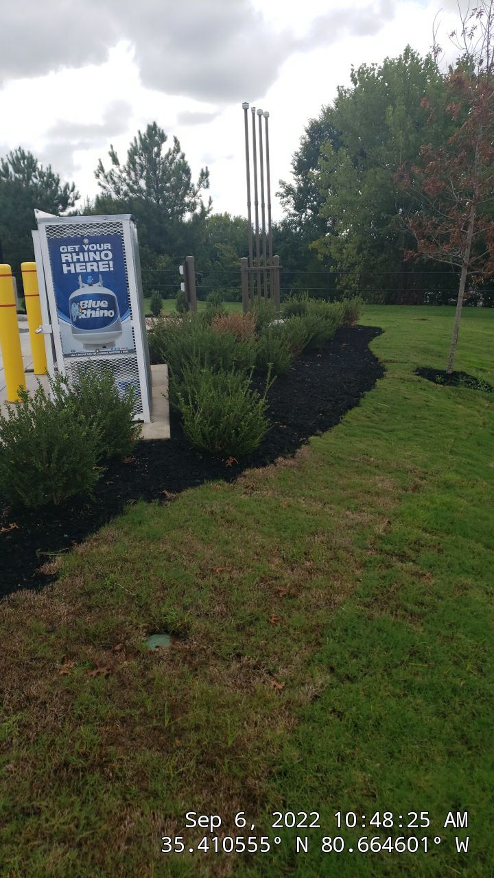 Commercial Landscaping Harris Teeter Fuel Station by Carolina-Metro Landscape, Inc