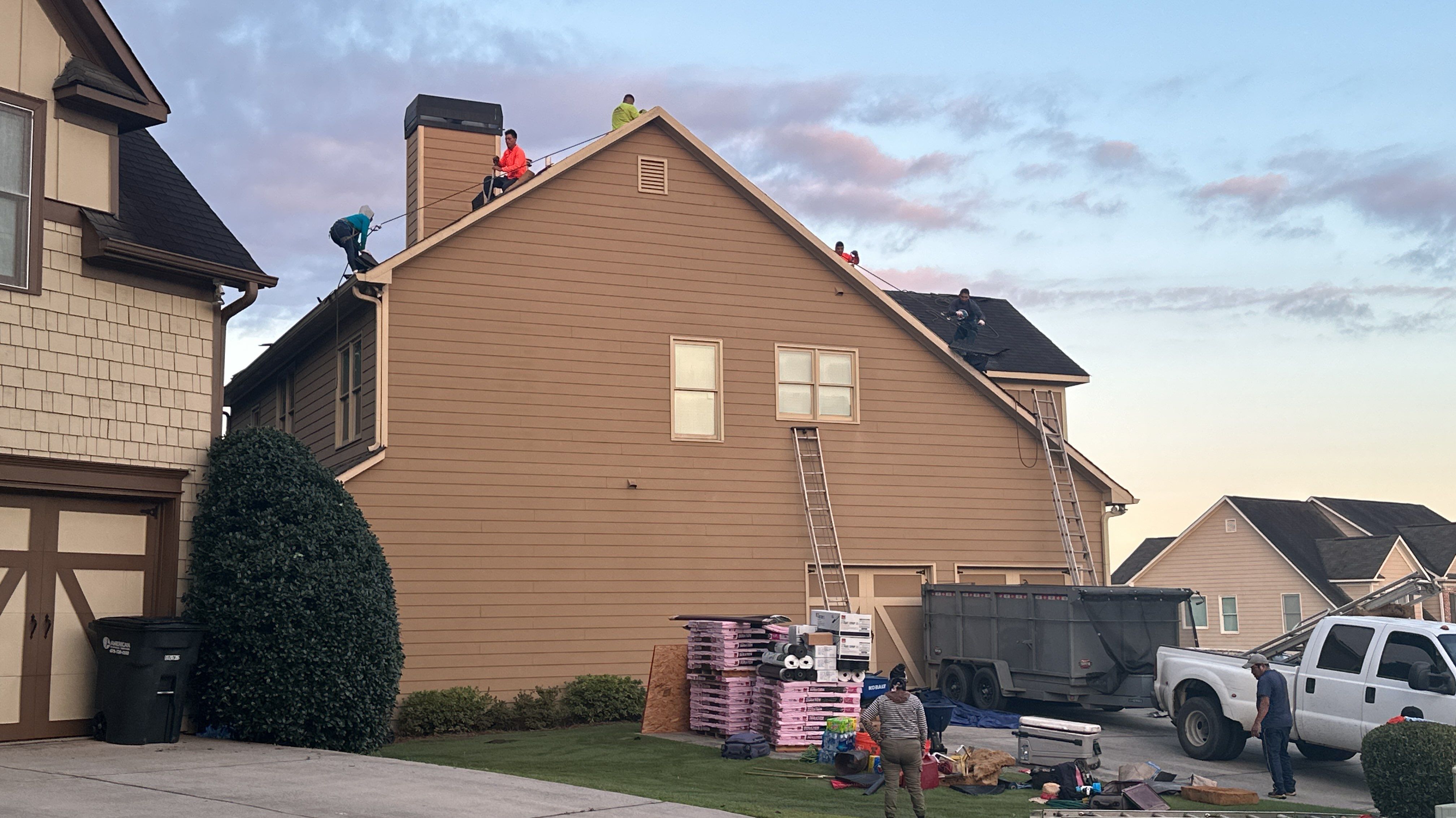 Residential Roofing Installation using Owens Corning Duration Total Protection Roofing System by NBS Roofing, Inc.