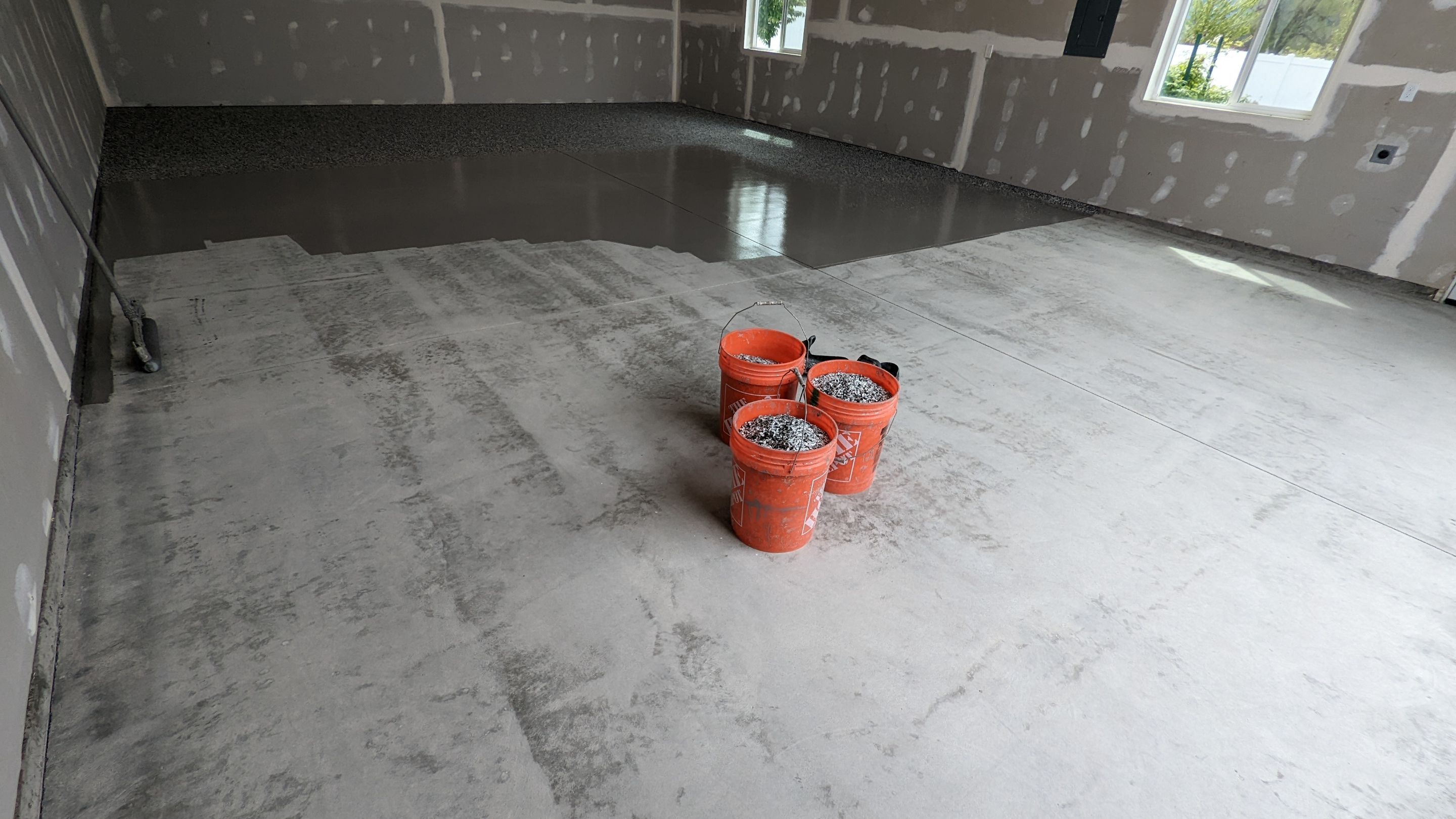 Garage Transformation using Domino by Croc Coatings, LLC