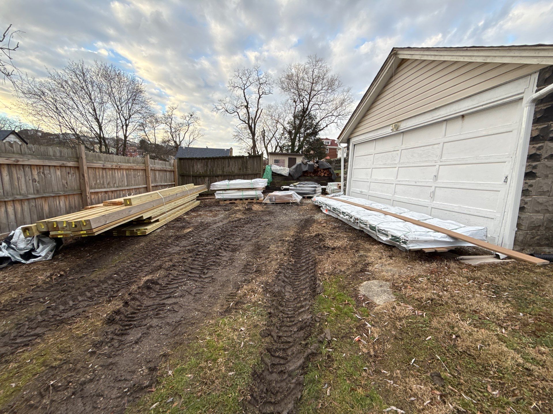 Deck and door by Cousins Roofing Siding & Decks