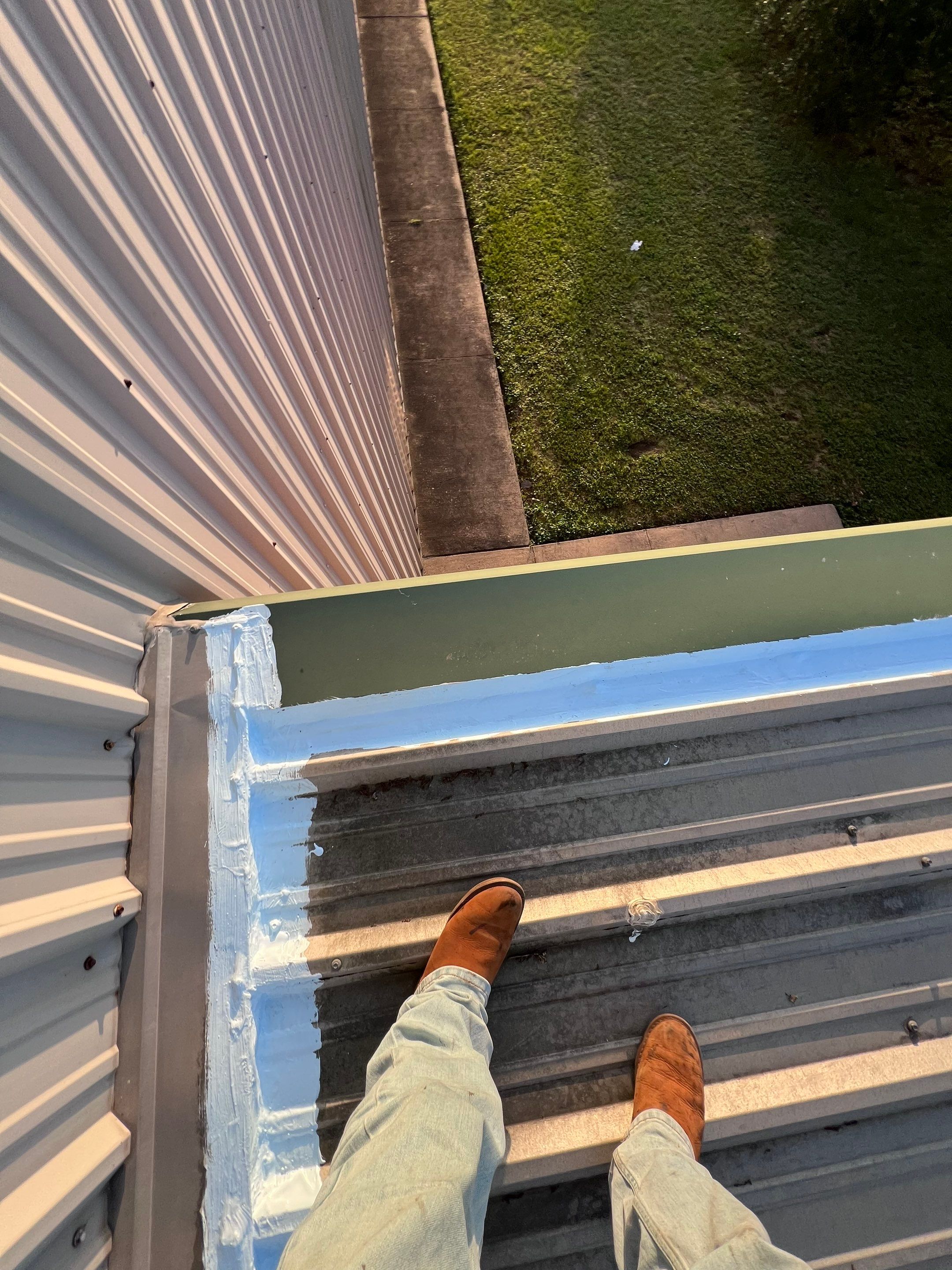 Hail Damage using Metal by Roof Repair Services LLC