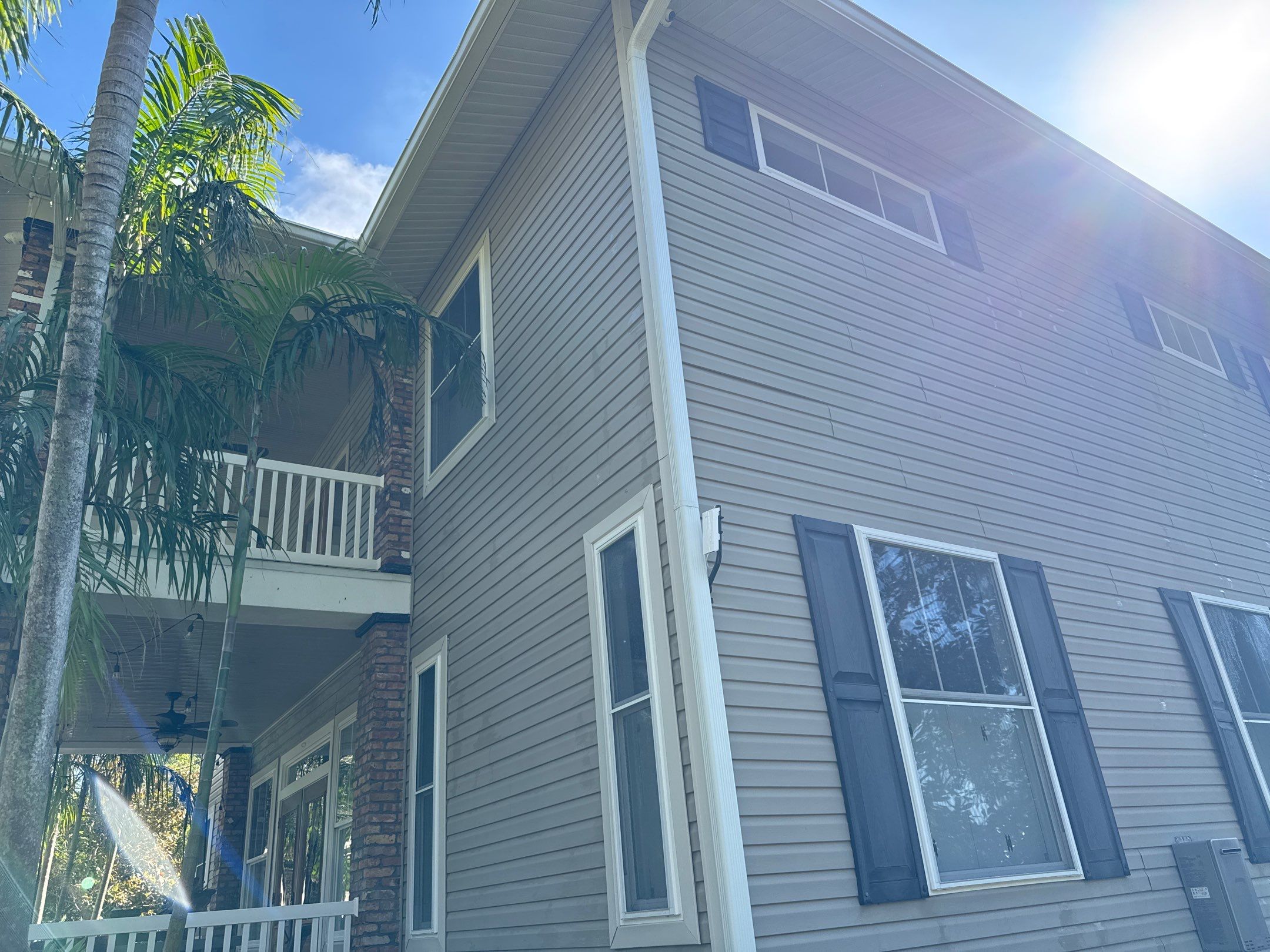 2-Story House Wash and Garage Pressure Washing in Palmetto, FL by Sunshine AquaWash