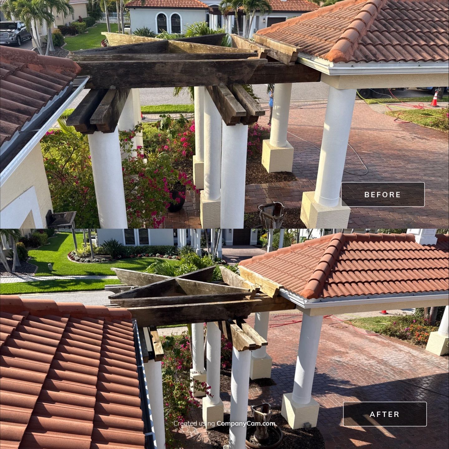 Roof Cleaning & Gutter Brightening | The Inlets Community | Manatee River | Bradenton, FL by Sunshine AquaWash