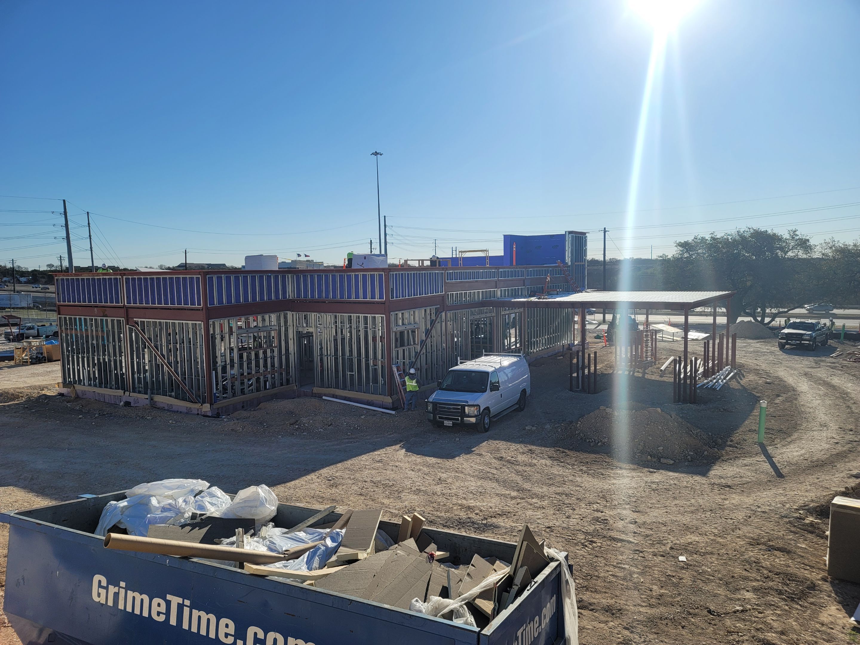 Bank of America Commerial Roof Installation using GAF TPO in Austin, TX by Roof Experts
