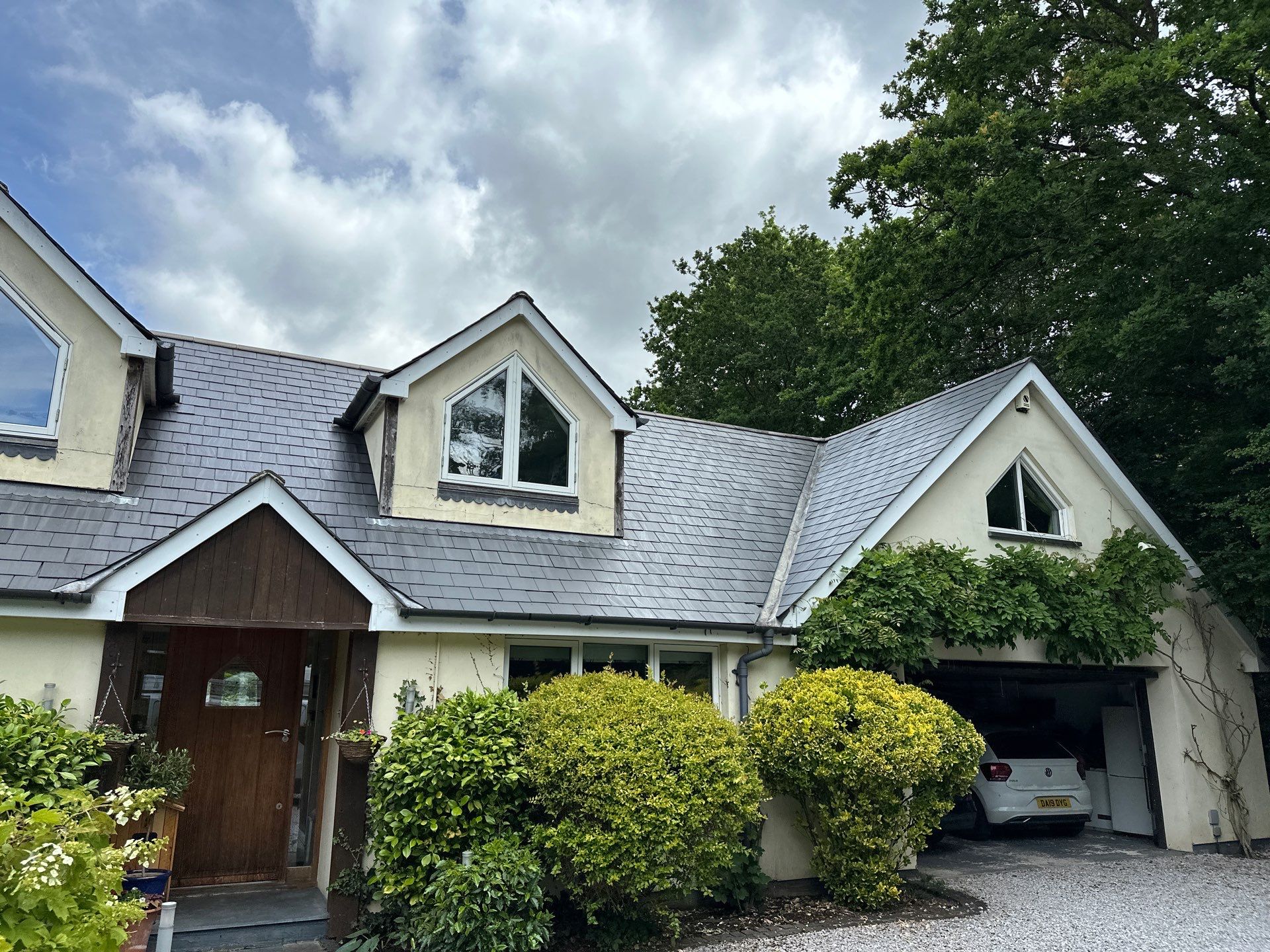 Roof and Patio Cleaning using Honda 15lpm Low Pressure Washing Machine by Ges Exterior Cleaning ltd