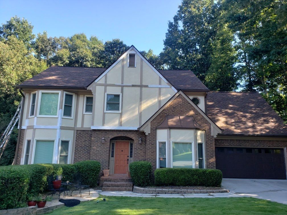 Complete Exterior Painting and Trim Refresh for Roswell Tudor Home by Swift Home Renovations