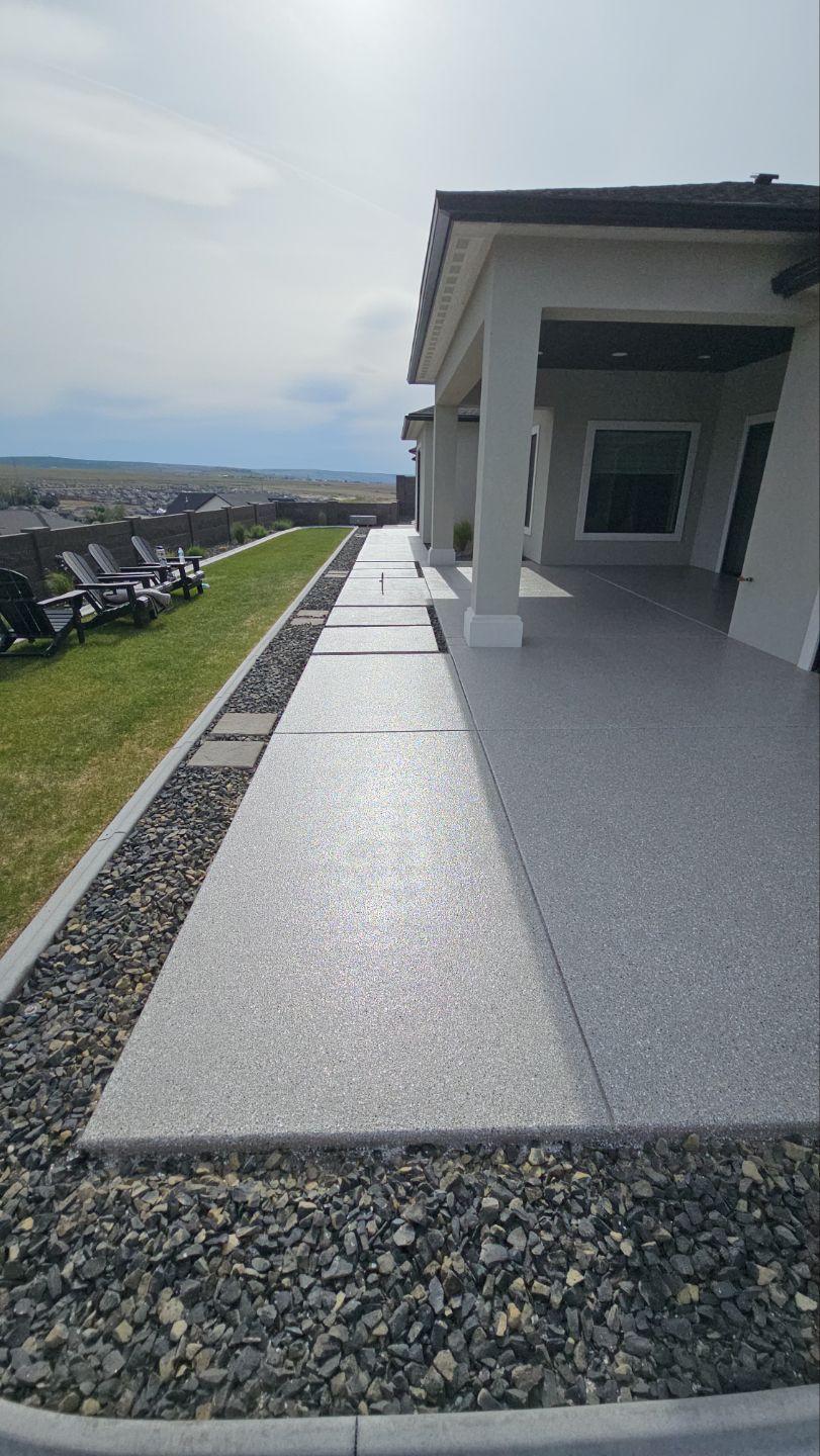 Garage Transformation using Claystone Hybrid by Croc Coatings, LLC