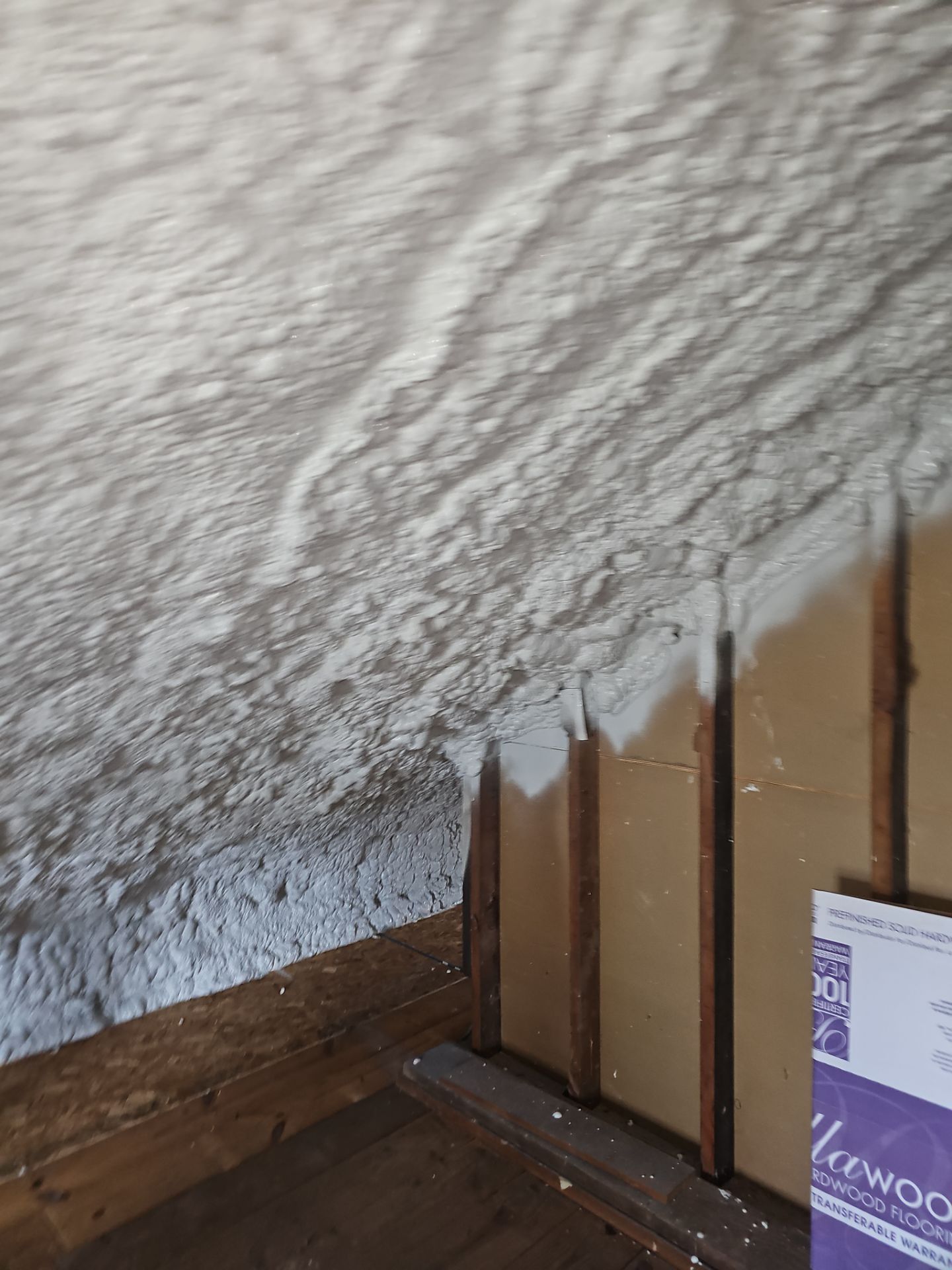 Attic Insulation using open cell spray foam by NYS Foam & Energy