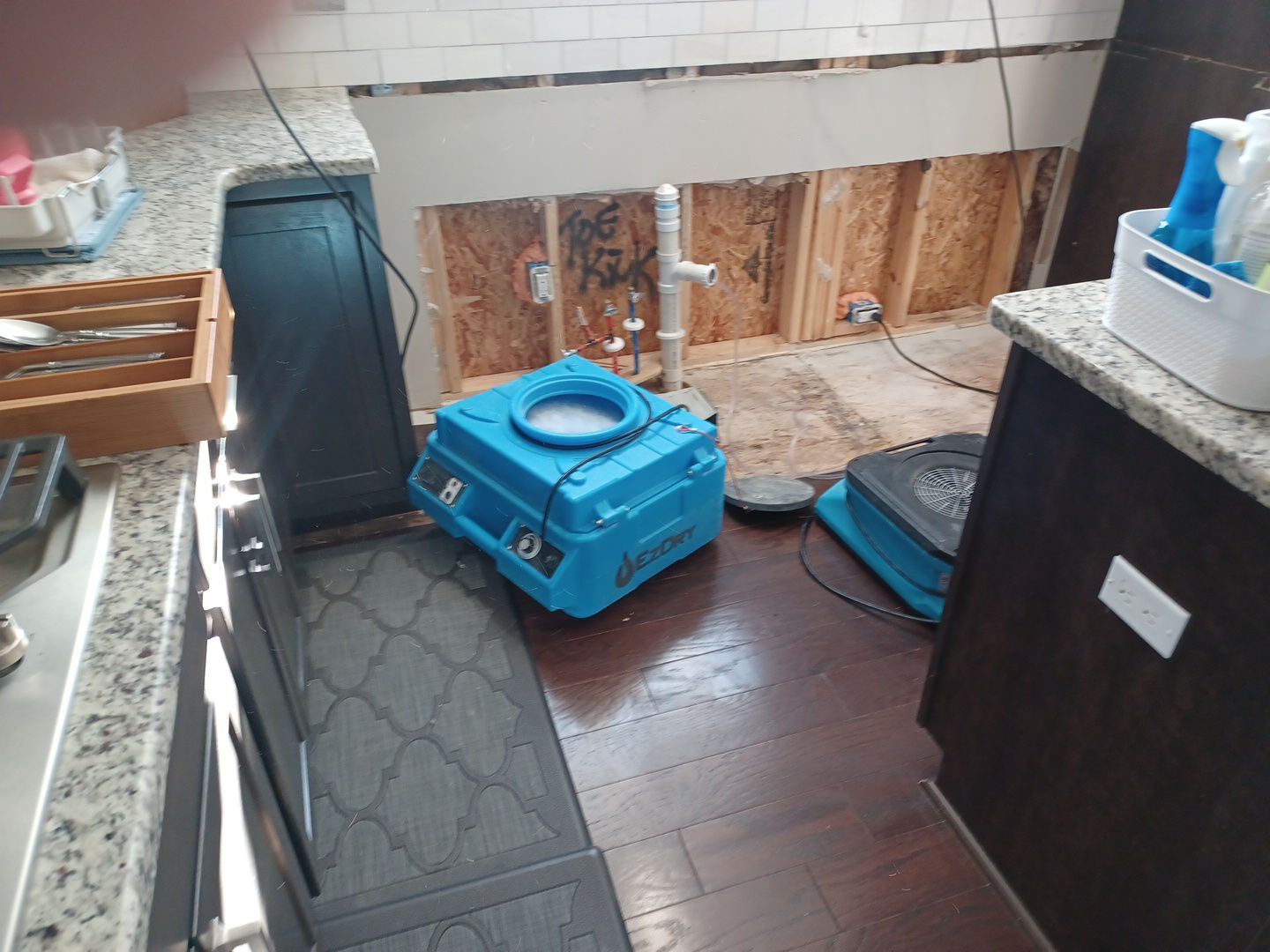 Project in West Bloomfield by EzDry Water Mitigation & Property Restoration